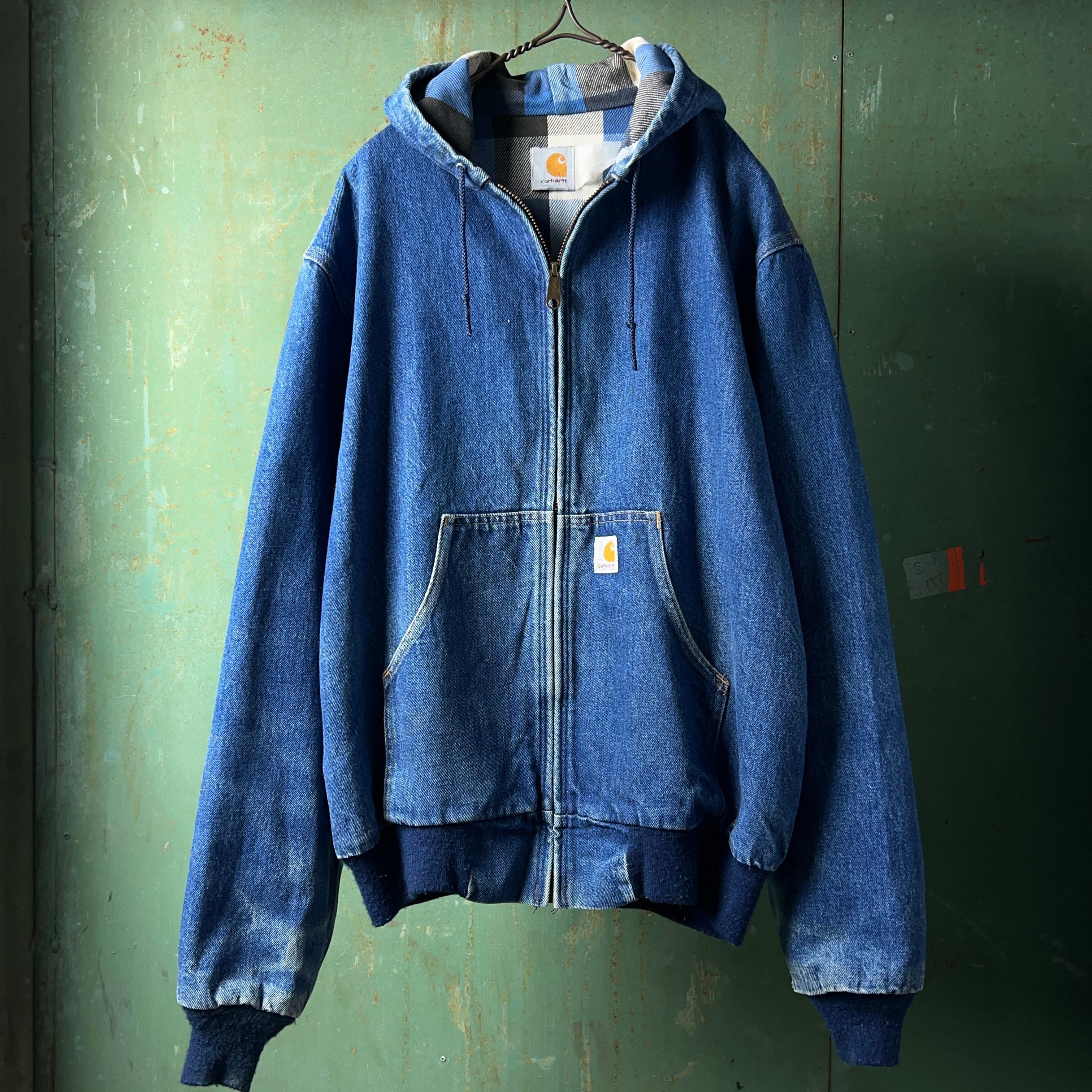 90's~ Carhartt Denim Active Jacket Heavy Flannel 90年代 00年代