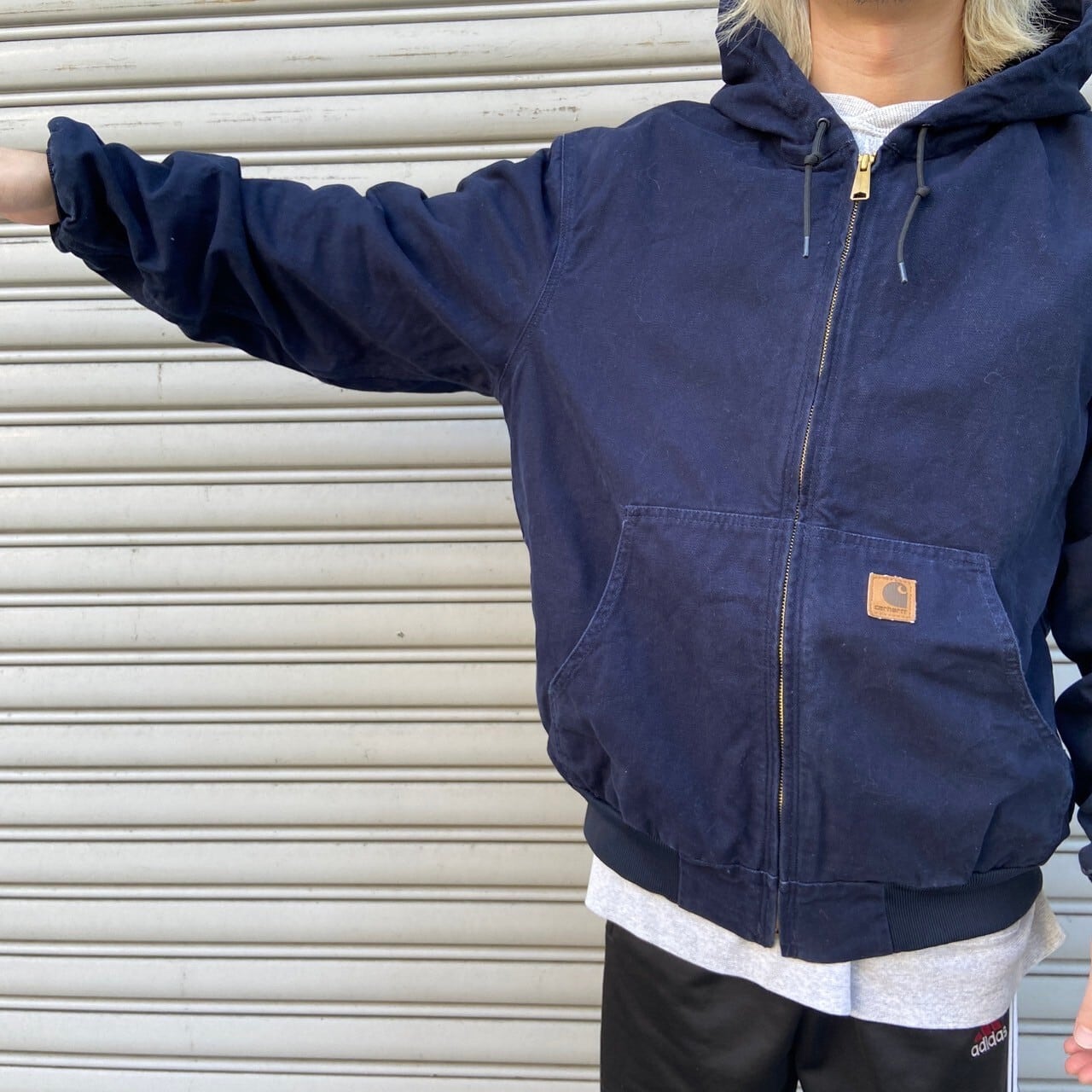 美品 Carhartt アクティブジャケット ダークネイビー L J211 | 古着屋 Uan