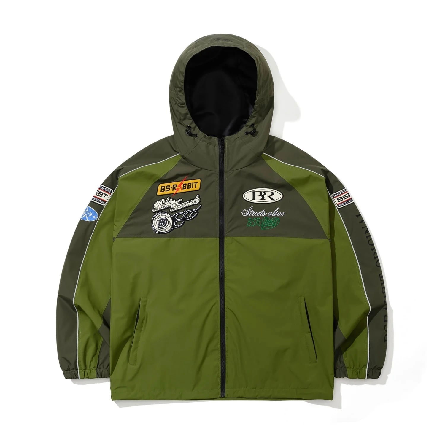 25/26 BSRABBIT 『 Patched Utility Hooded Jacket Jacket - Green