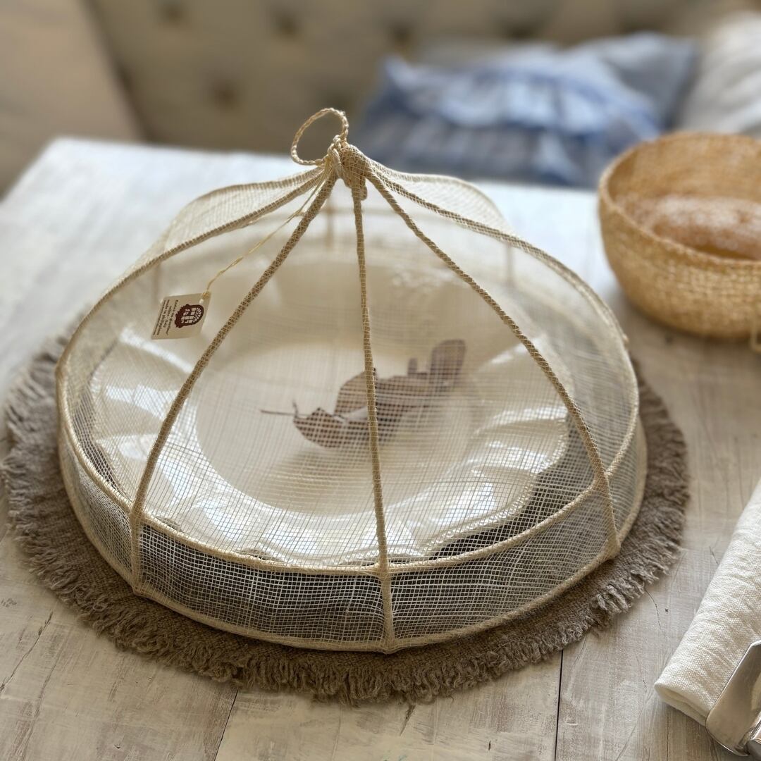 フィオリラウンジャルディーノ 【直径35cmホワイト】 アバカ フード