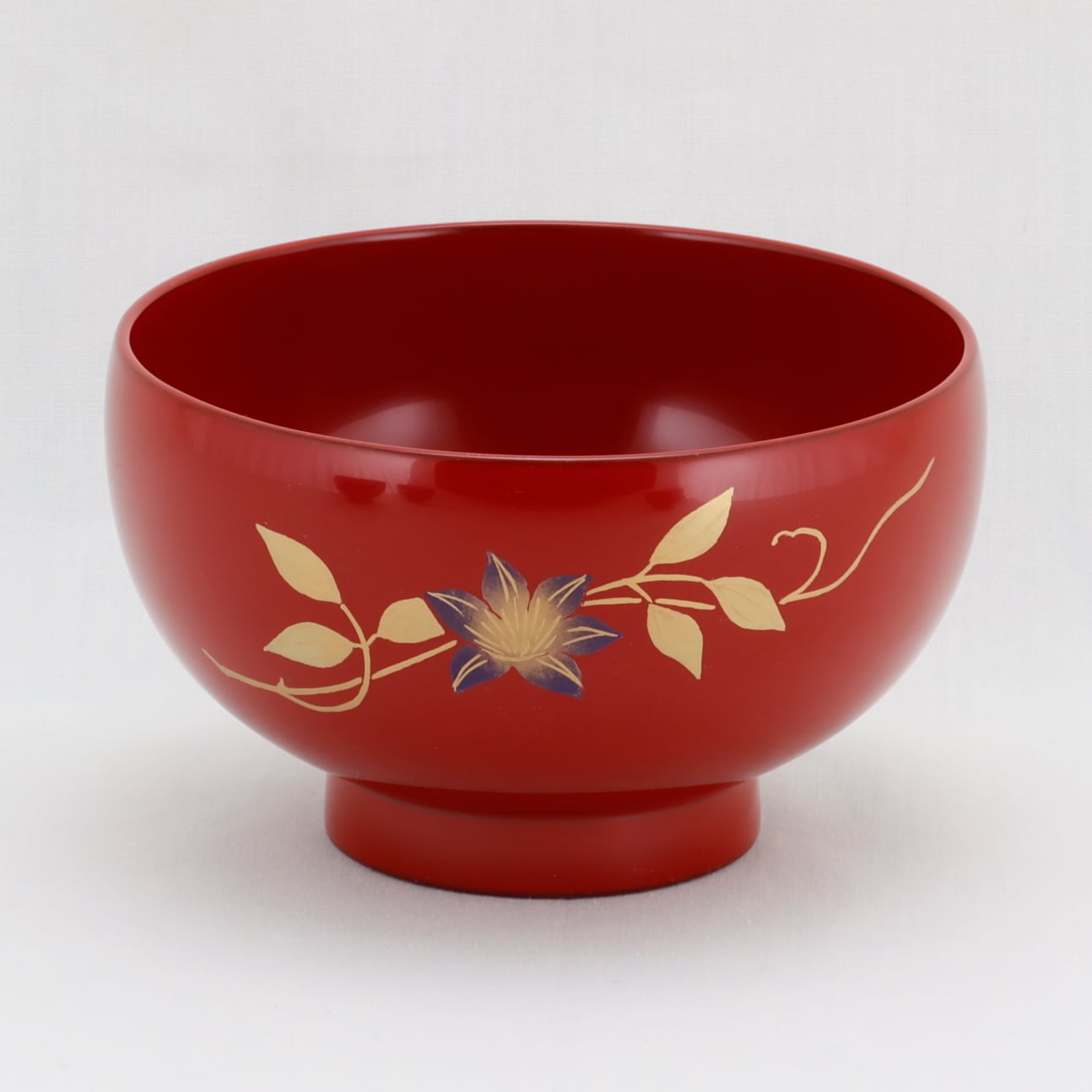 8-3 輪島塗 汁椀／鉄線蒔絵／総朱塗 | 輪島塗 加藤漆器店 公式