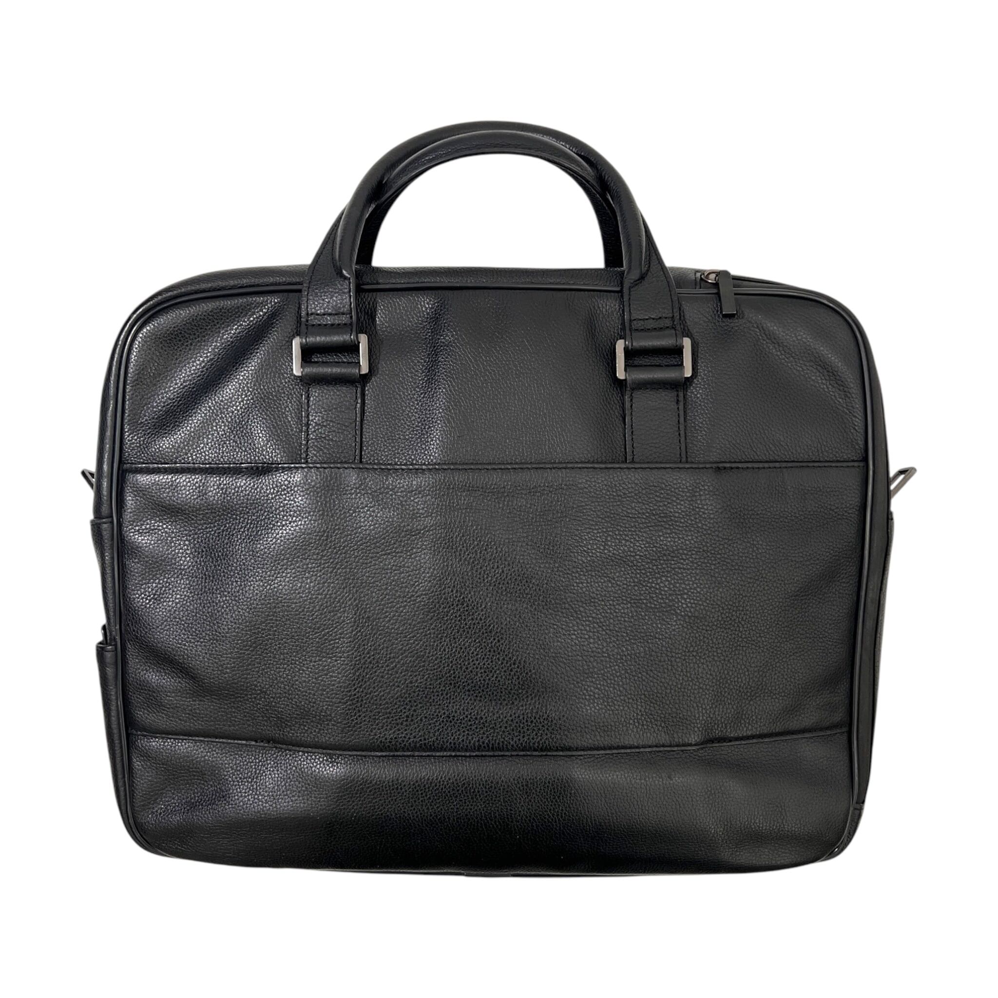 dunhill ダンヒル アボリティーズ レザー ブリーフケース ブラック