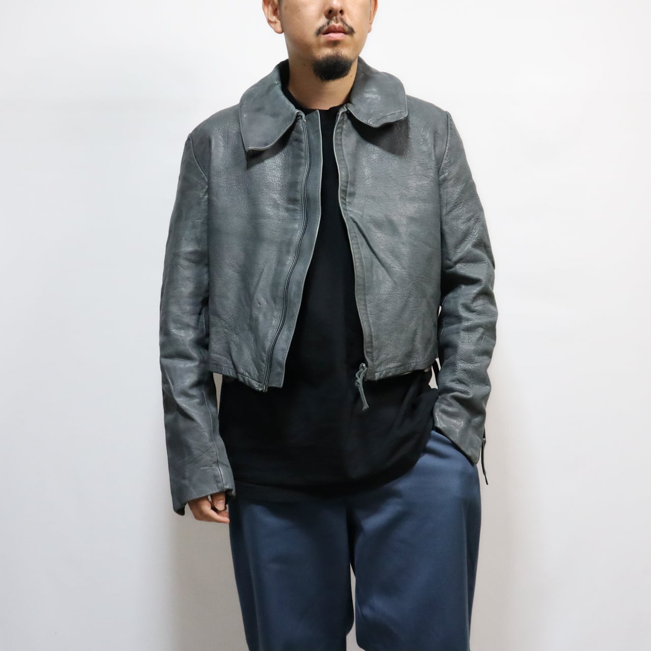 GERMAN MILITARY BM (BUNDESMARINE) SUBMARINE LEATHER JACKET ドイツ