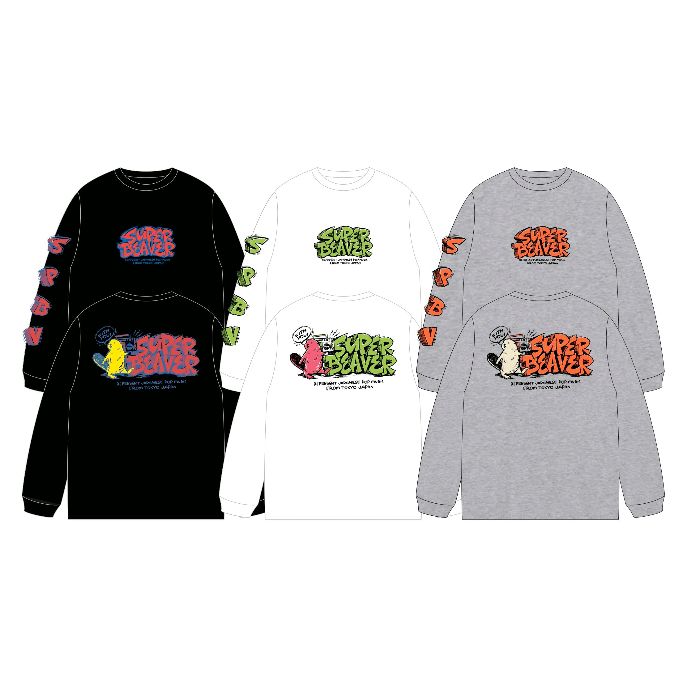 SPBV ミュージックロンT | SUPER BEAVER OFFICIAL WEBSTORE