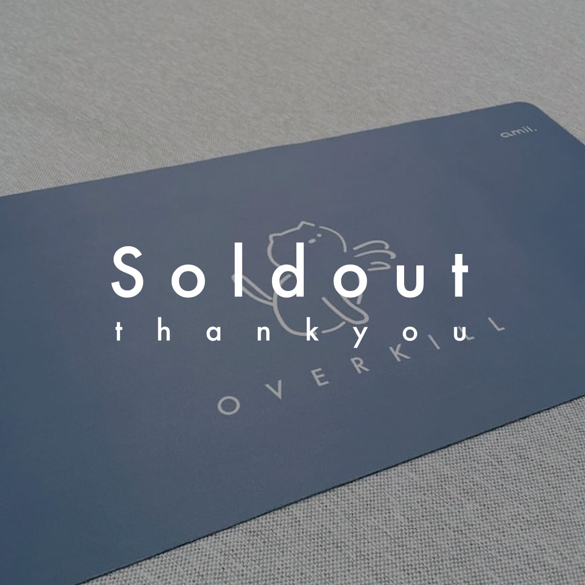 ハーフプレイマット「 おーばーきる 」 amii. | amii project