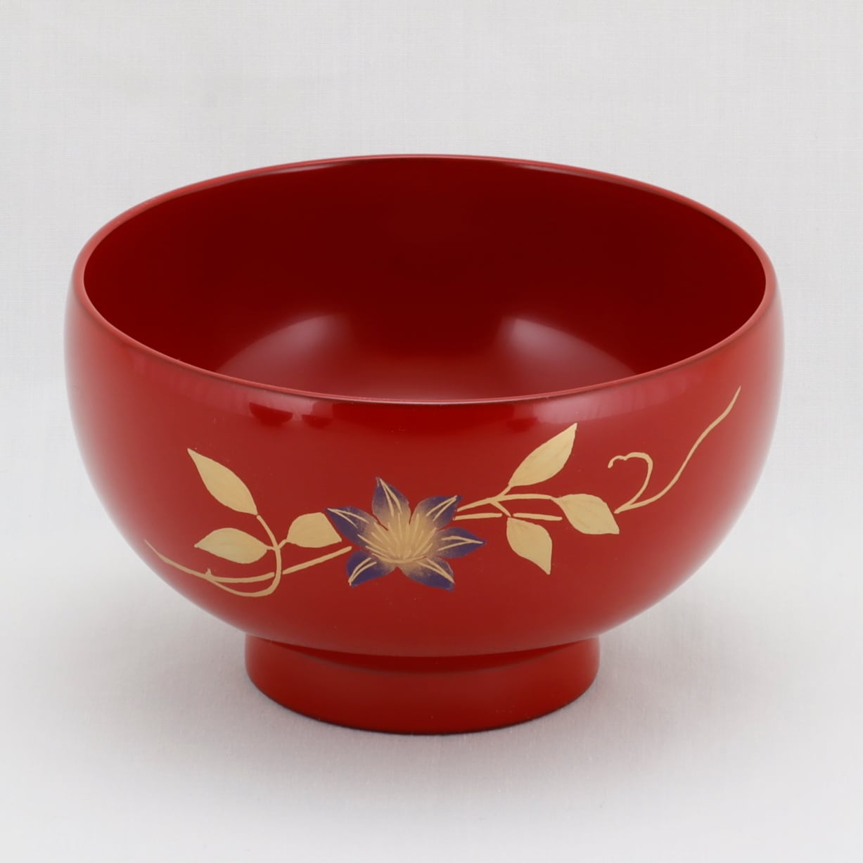 8-3 輪島塗 汁椀／鉄線蒔絵／総朱塗 | 輪島塗 加藤漆器店 公式