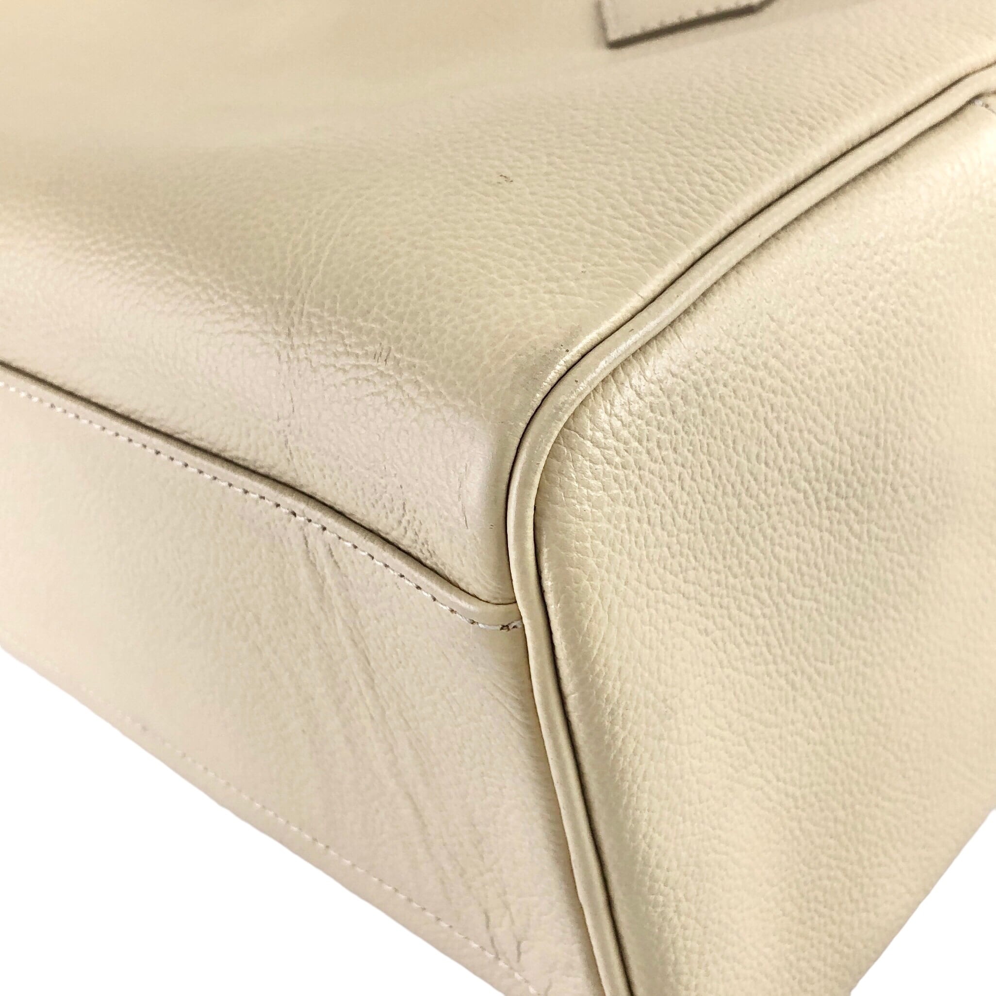 Yves Saint Laurent イヴ・サンローラン ボストンバッグ ベージュ YSL