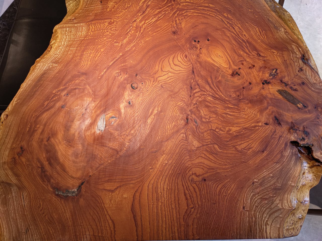 玉杢】欅（ケヤキ）_2160×860-1160×45_青山店_テーブル天板/一枚板