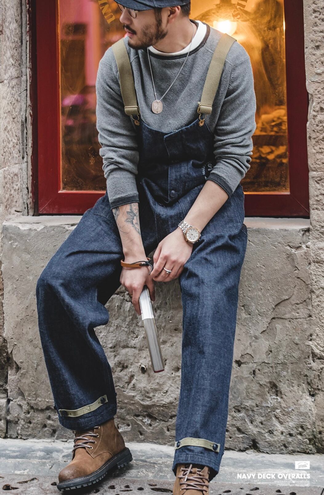 アメリカンレトロ海軍デッキオーバーオールデニム | rikunosuke shop