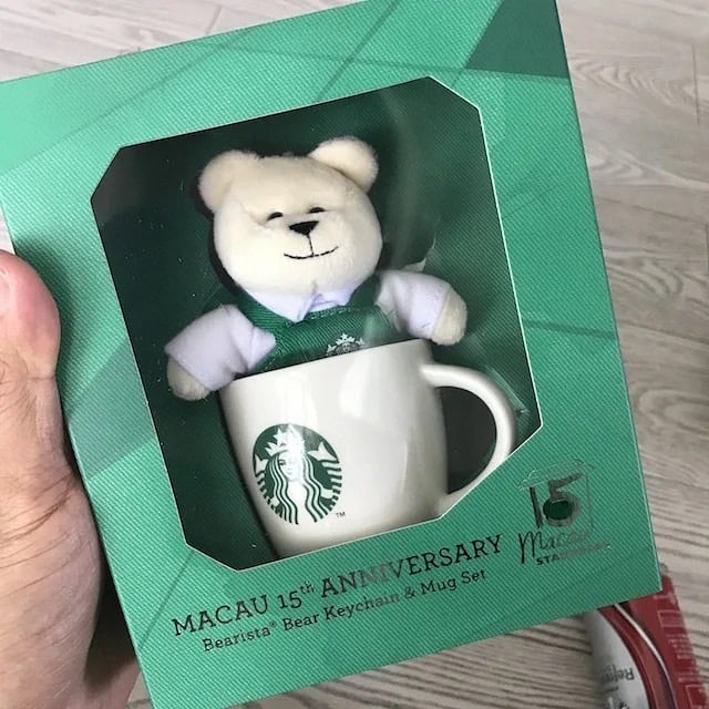 ストラップ付き！ぬいぐるみ ベアリスタ bearista マカオ 人形