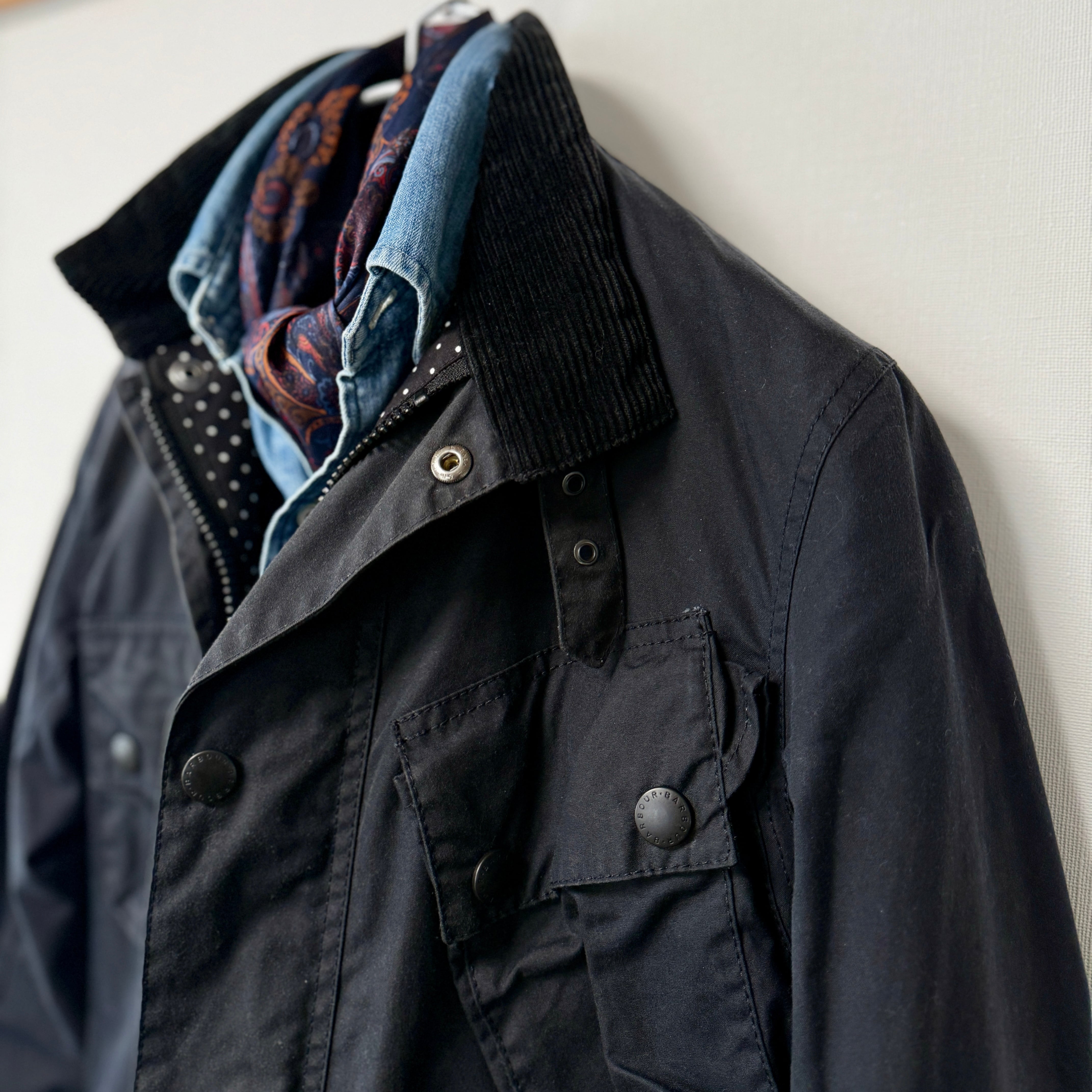 Barbour × EDIFICE インターナショナルSL オイルドコットンジャケット