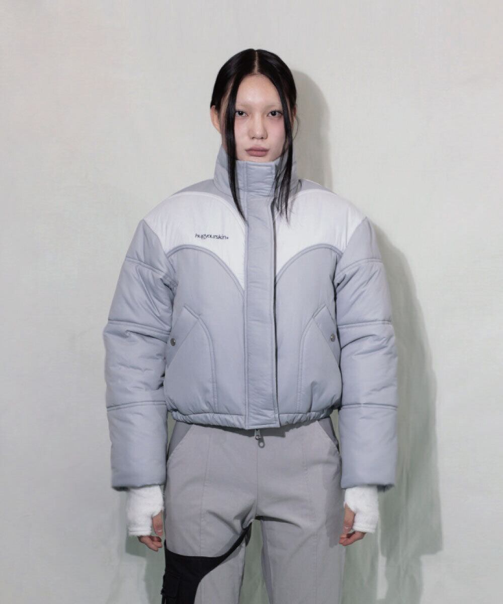 hug your skin] puffer jacket (gray) 正規品 韓国ブランド 韓国