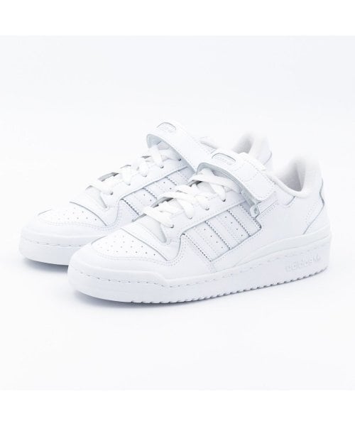 コーティング済み adidas フォーラム ロー/ホワイト | 汚れない白