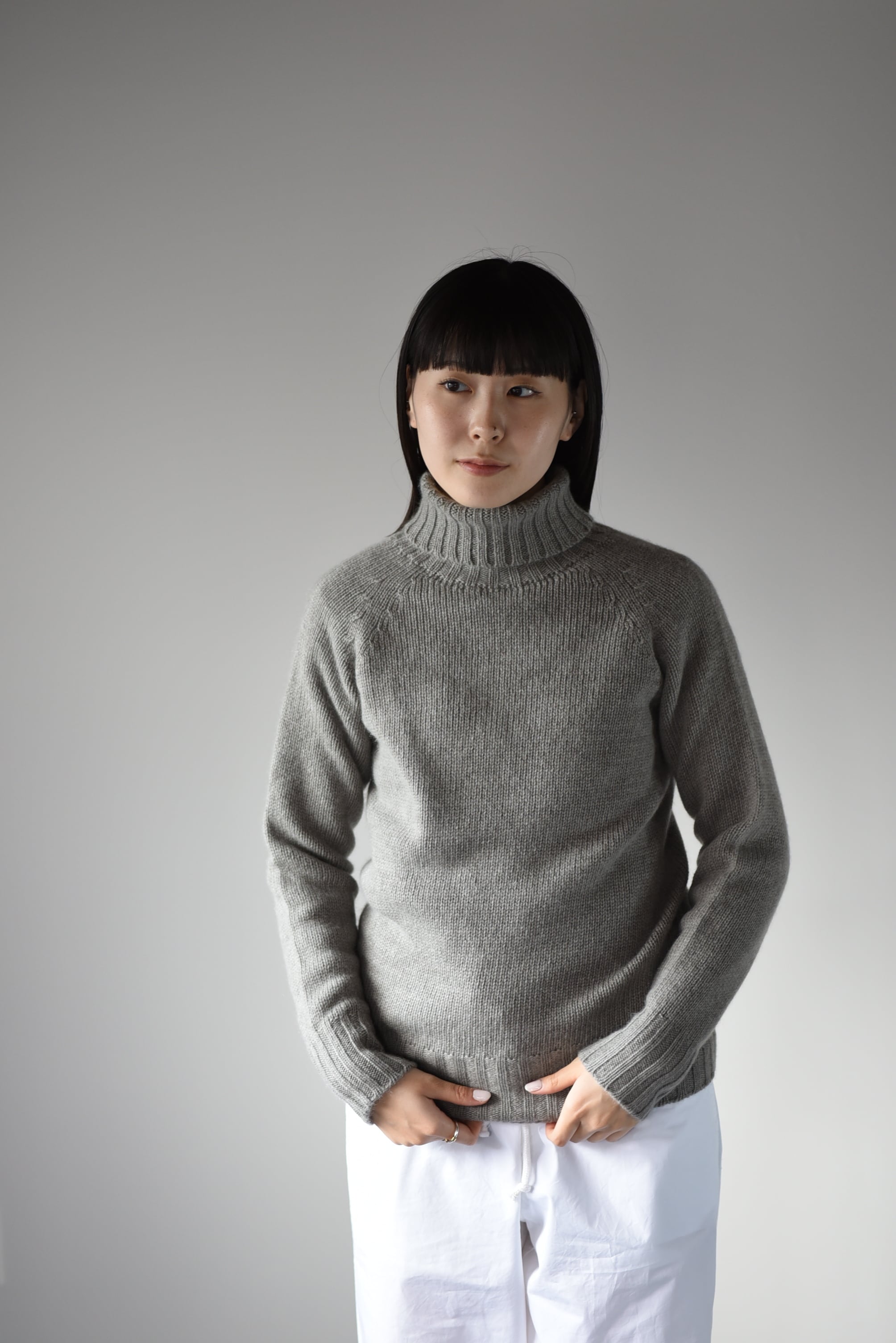 eleven 2nd｜イレブンセカンド｜ヤクタートルネックセーター ｜グレー