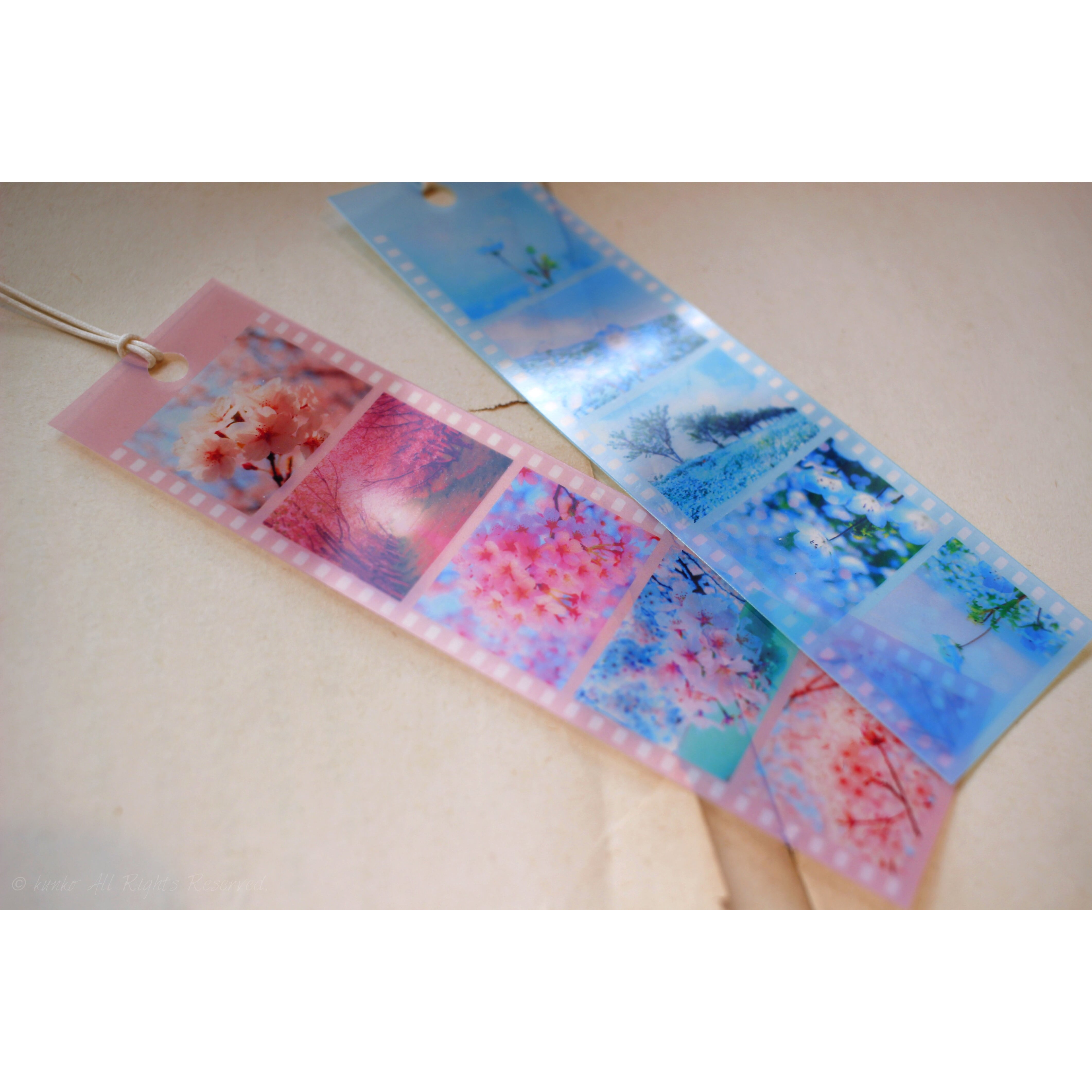 透明フィルム栞 3枚セット【番号を3つお選びください】 *訓子kunko