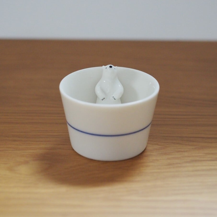 シロクマお猪口 No.1 ※箱なし | 楽土 Online shop