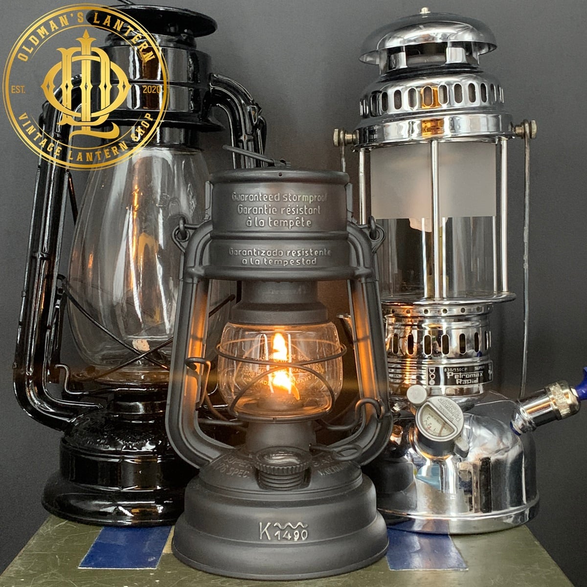 FEUERHAND 176 STK DBP K1490 AUER glass | Oldman's lantern