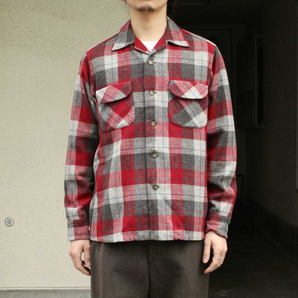 Pendleton Vintage Wool Board Shirt [PENDLETON] [Late 1950s~] Red