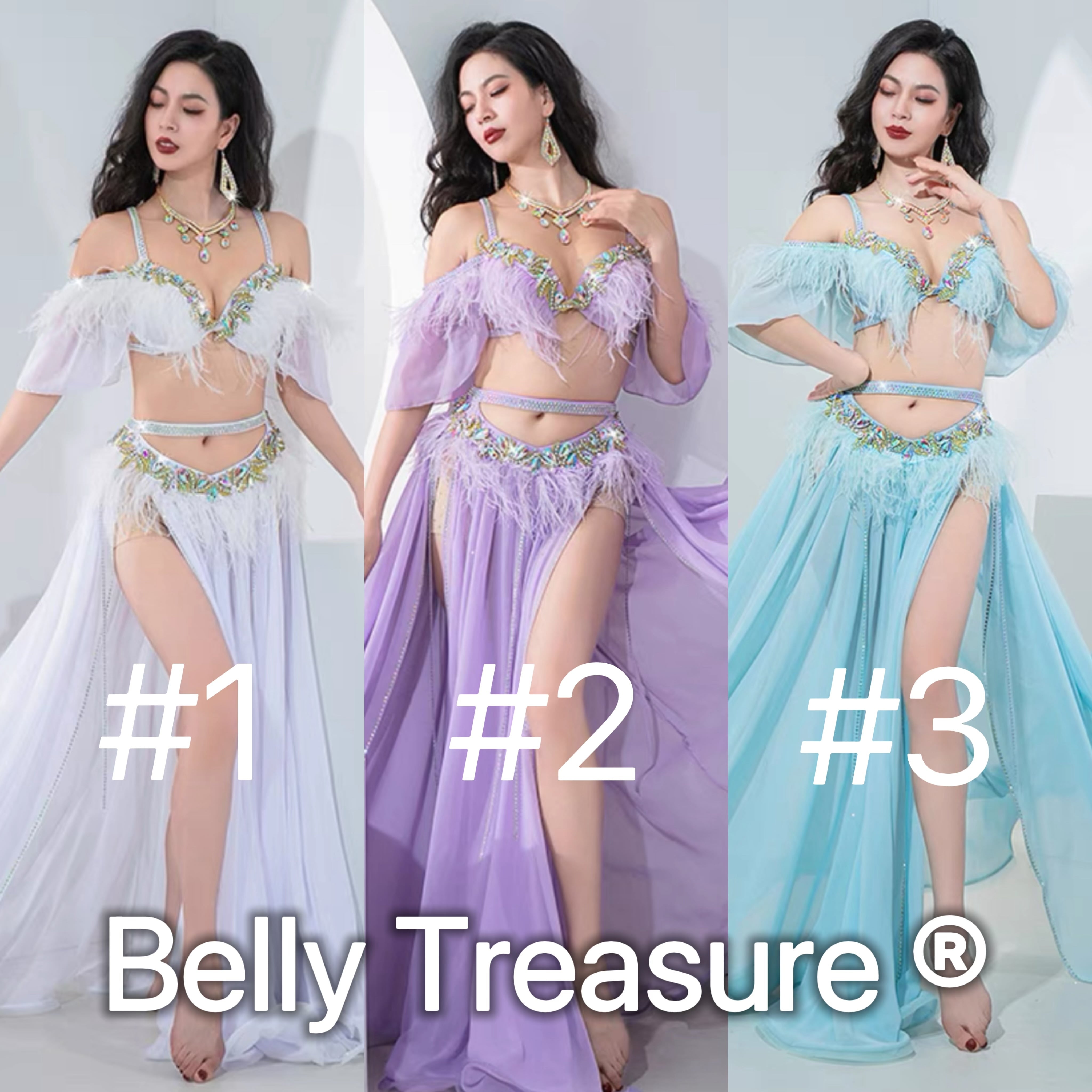 ベリーダンス衣装 3カラー QCZW YC015 202404 | Belly Treasure®︎
