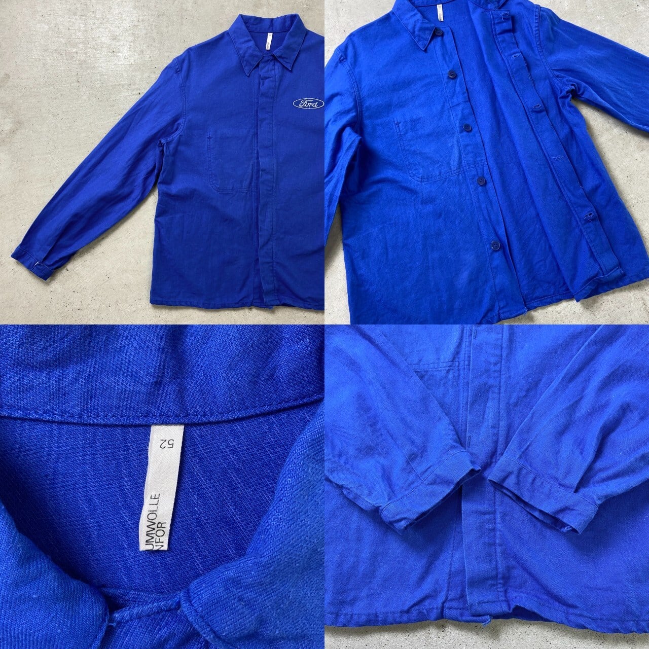 SANFOR Ford フォード ワッペン ユーロワークジャケット コットン