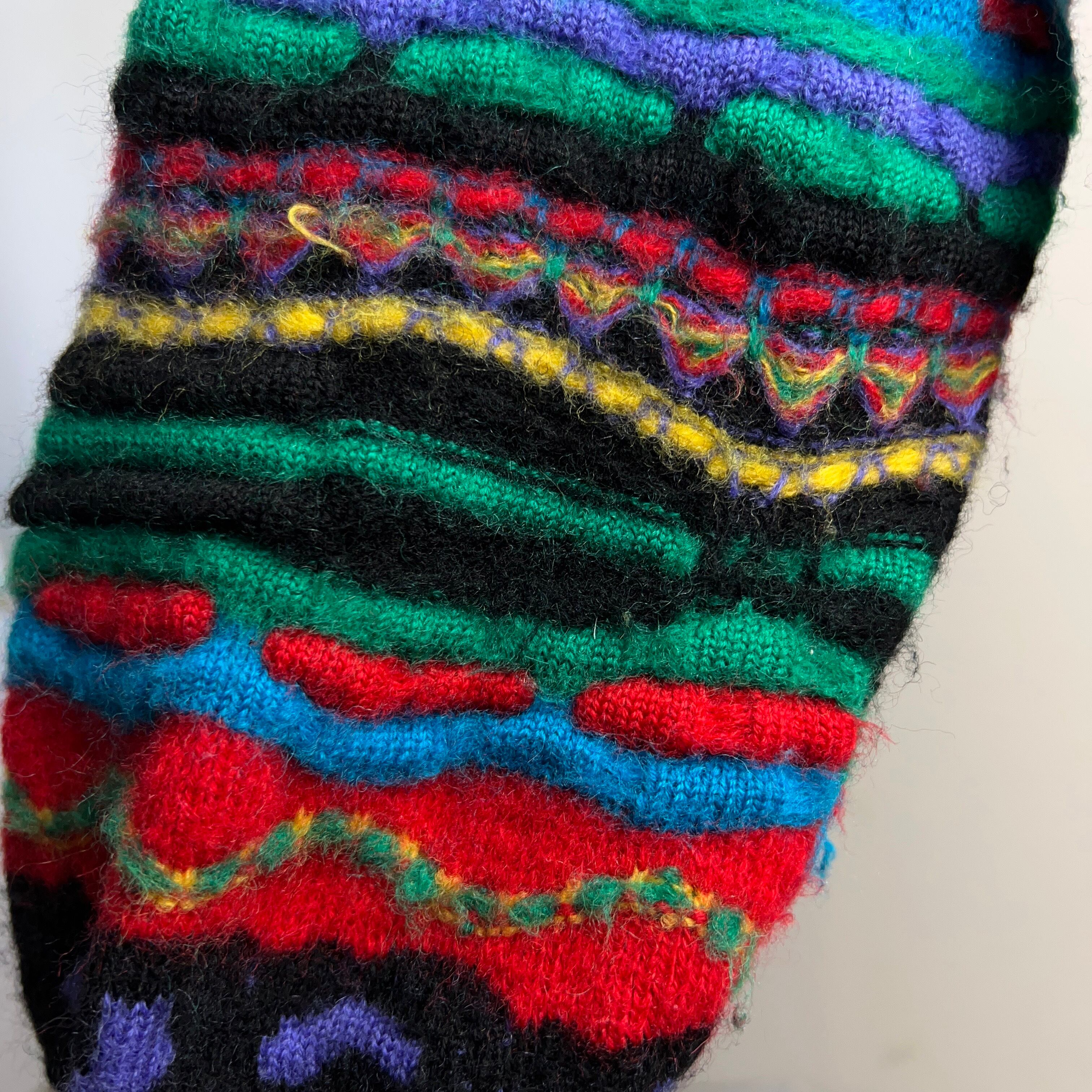 90's~ “COOGI” WOOL 3D KNIT SWEATER SIZE L クージー ウール 3Dニット