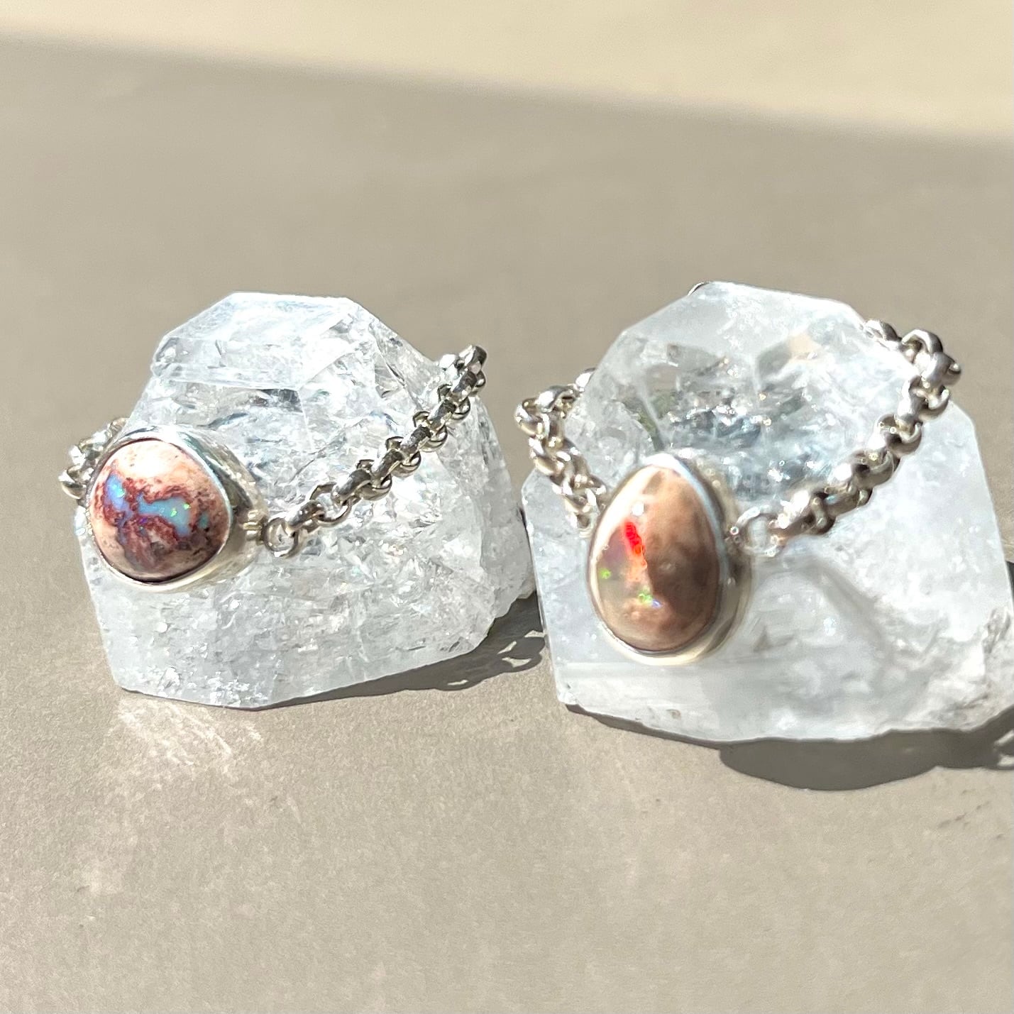 chain］カンテラオパール×silver925 リング | Shining Baby jewelry