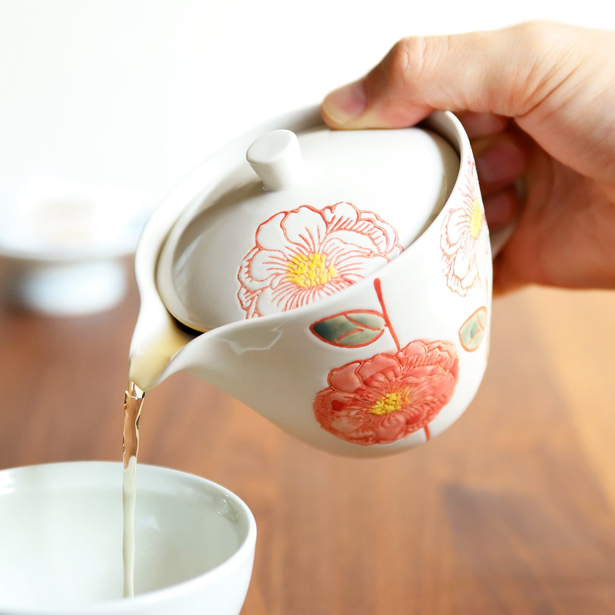 花かざり 急須ポット 工房祥 ・菊祥陶器 波佐見焼 | にっこう生活館