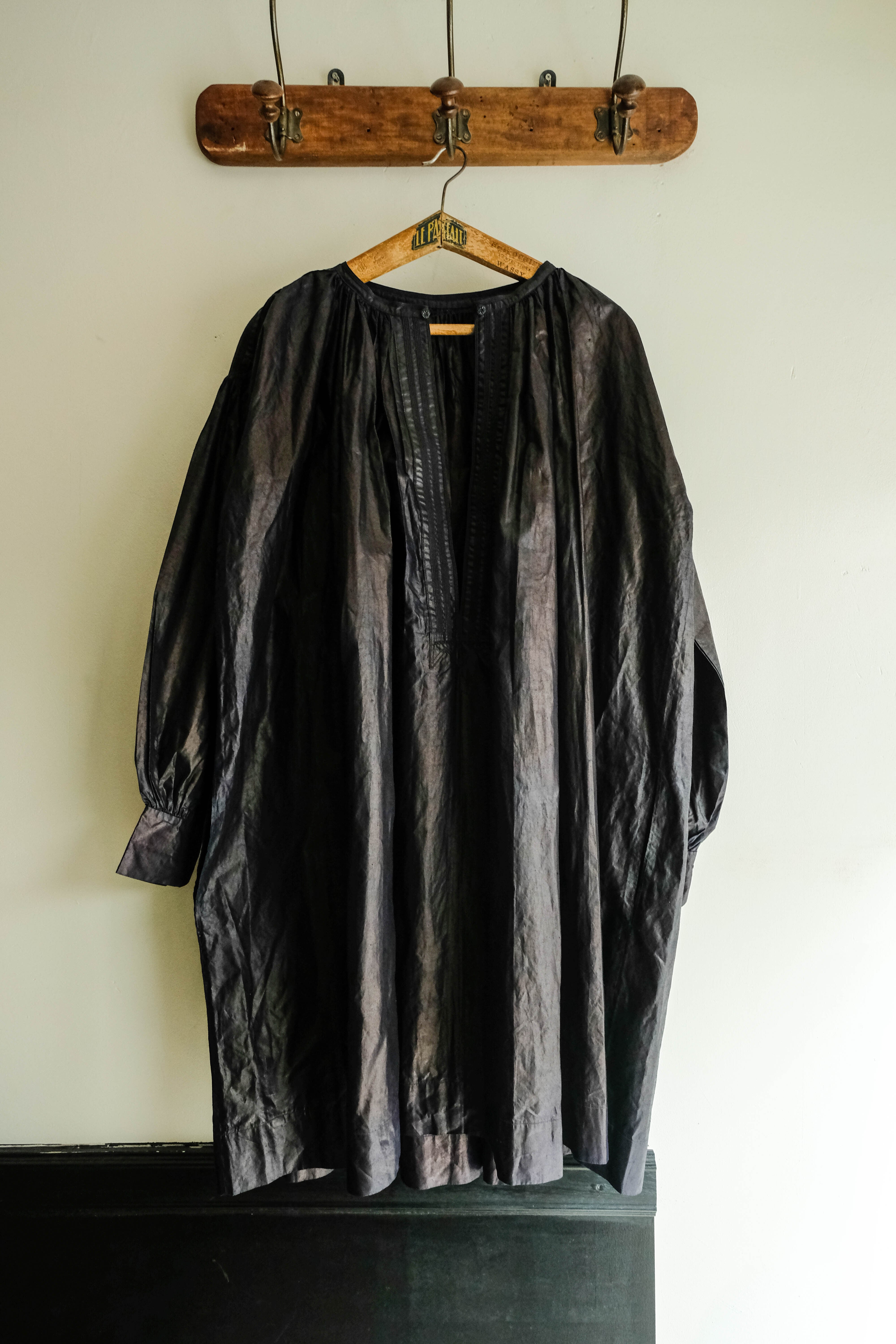 1900-1920s フランス インディゴリネンスモック g | militaria & encore