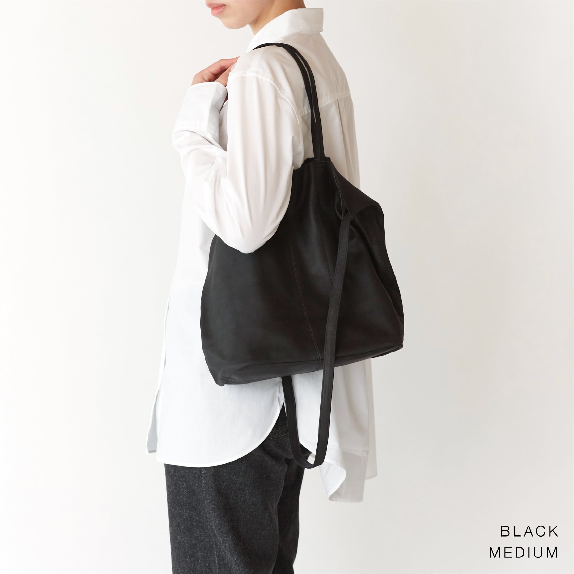 3WAY MEDIUM TOTE（M size）BLACK | Morphee（モルフェ）