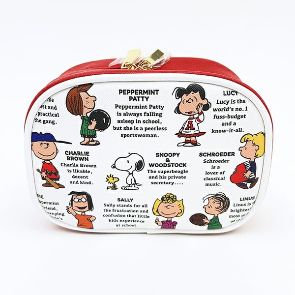 スヌーピー ラウンドポーチ 白 PEANUTS 75th SNOOPY | キャラクター