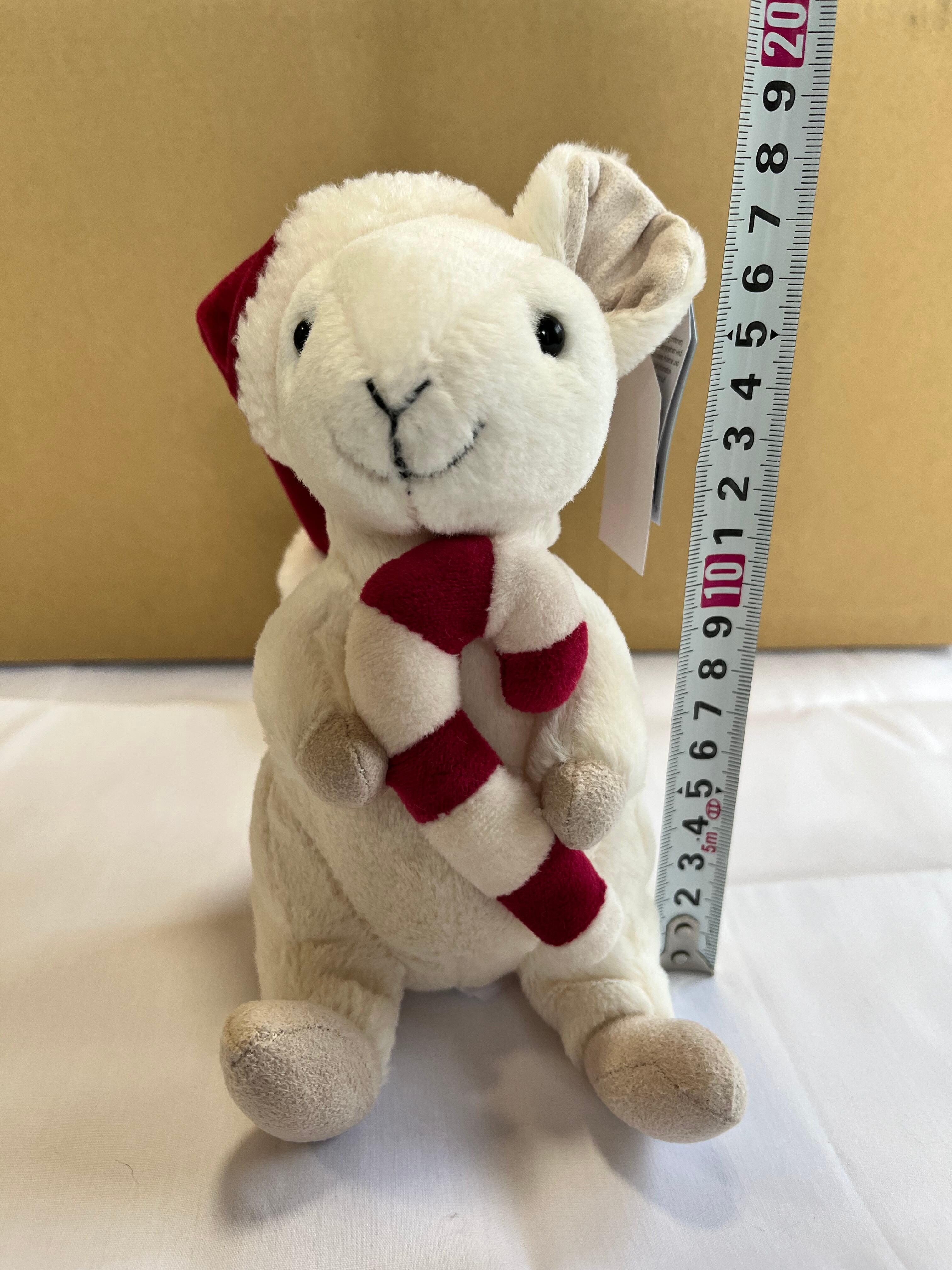 Jellycat Merry Mouse Candy Cane ぬいぐるみ ねずみ クリスマス