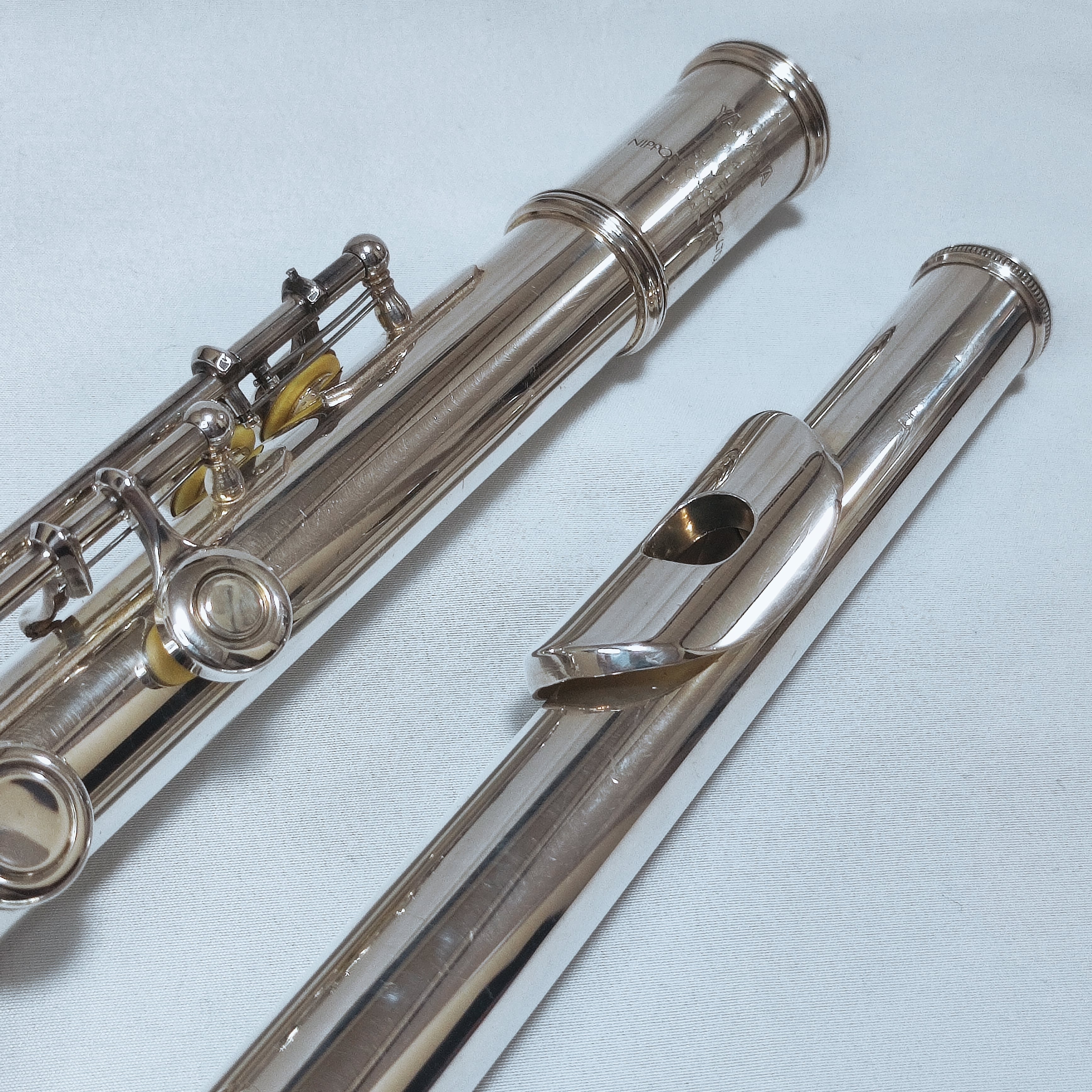 ヤマハ フルート YFL-411 管体銀製 Eメカ付 調整済 良品 | 管楽器工房織