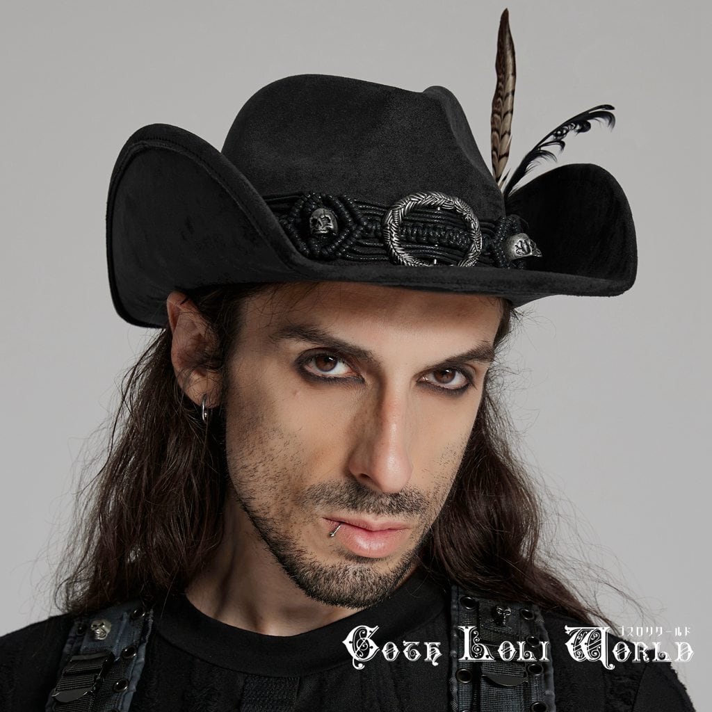 即納/送料無料】WS-746MZM-BK ドロストフェザーカウボーイウエスタン