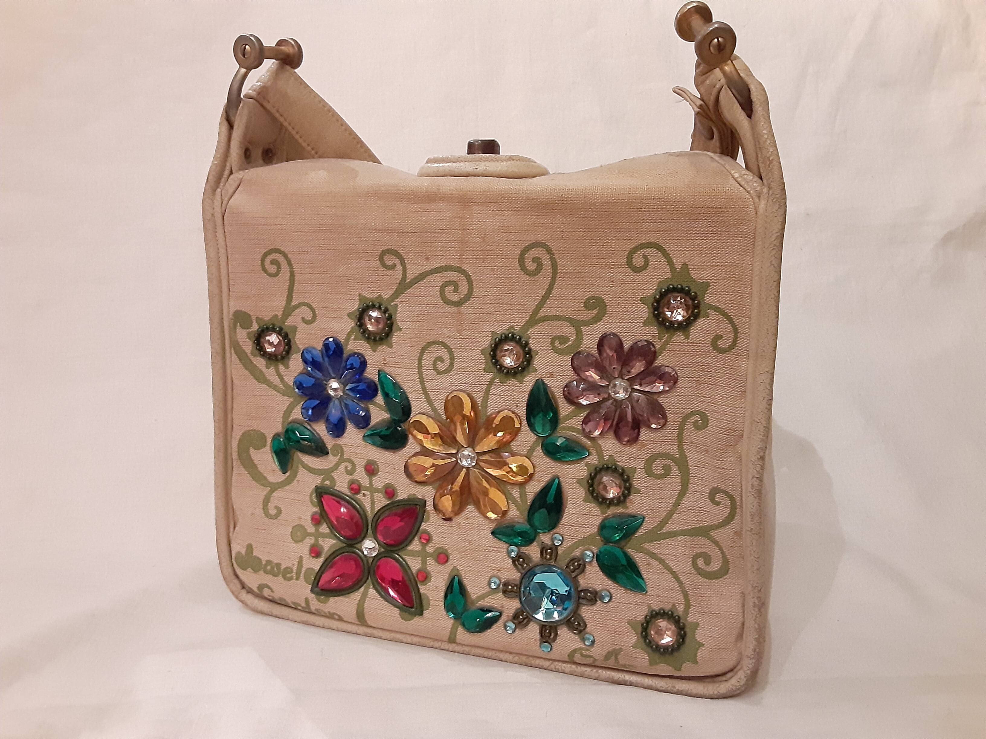 60's~70s Enid Colins Bag jewell garden 花 エニッドコリンズ バッグ