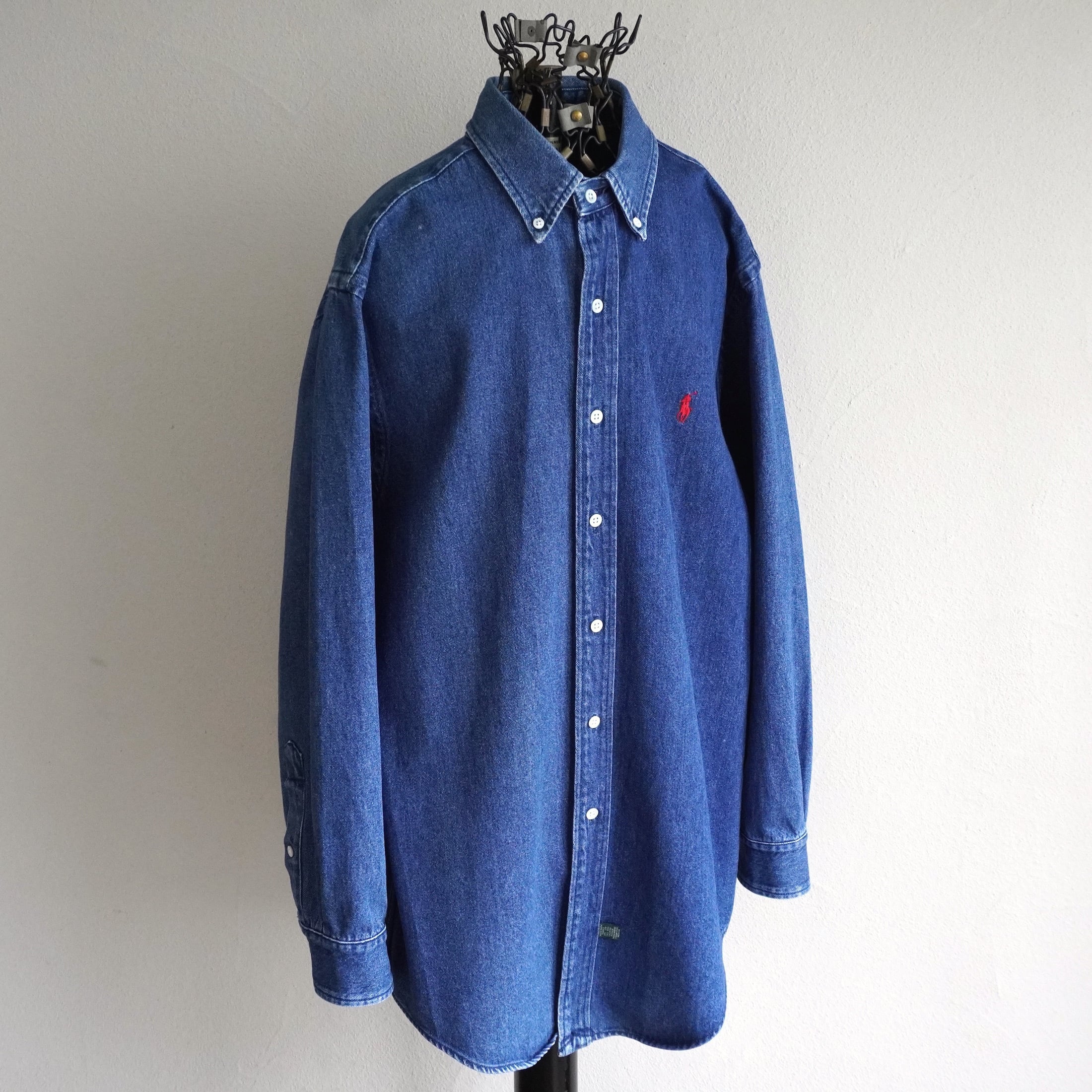 1980's〜90's [POLO COUNTRY] ボタンダウン デニムシャツ インディゴ