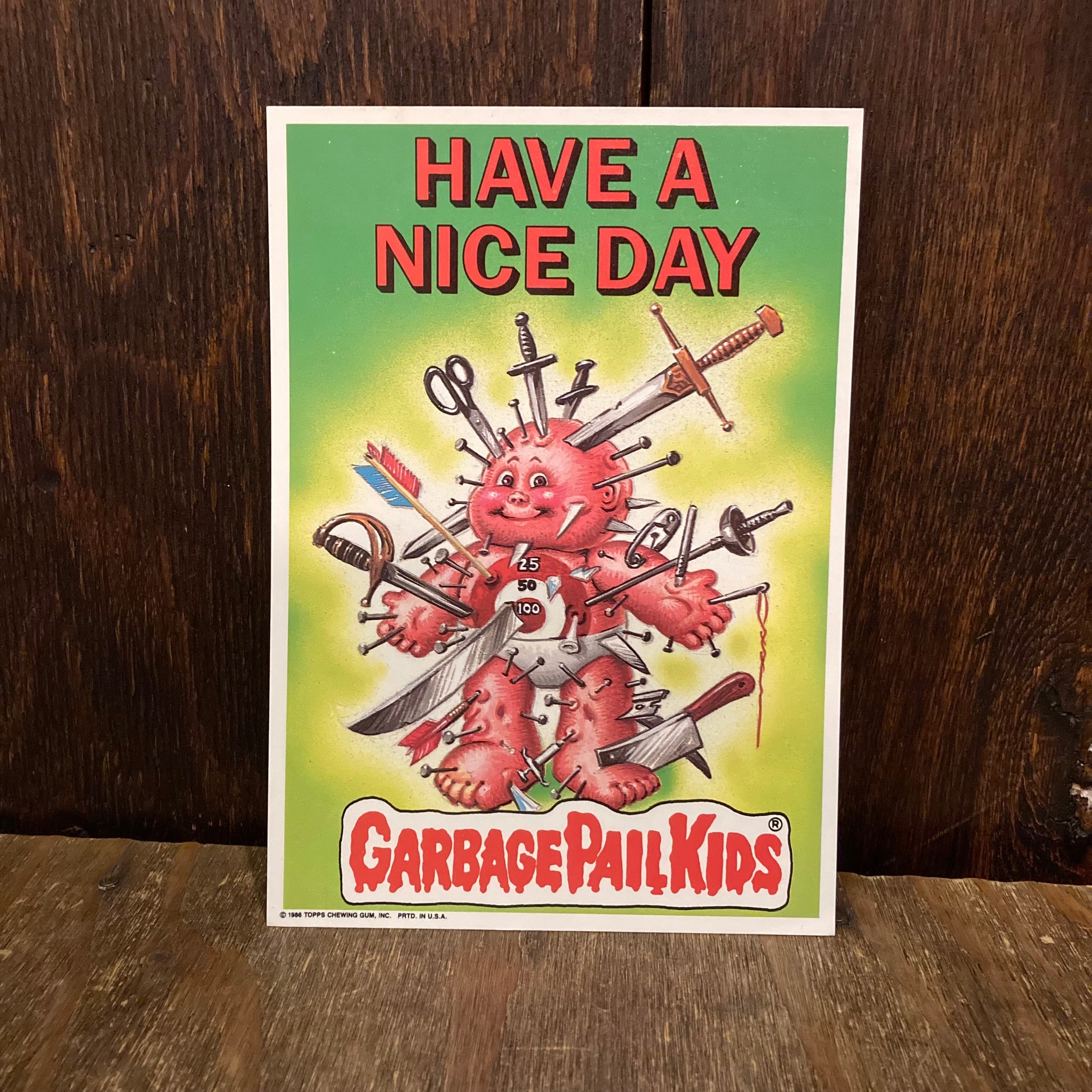 garbage pail kids ステッカー 80s ビンテージ 大判 #5 シール