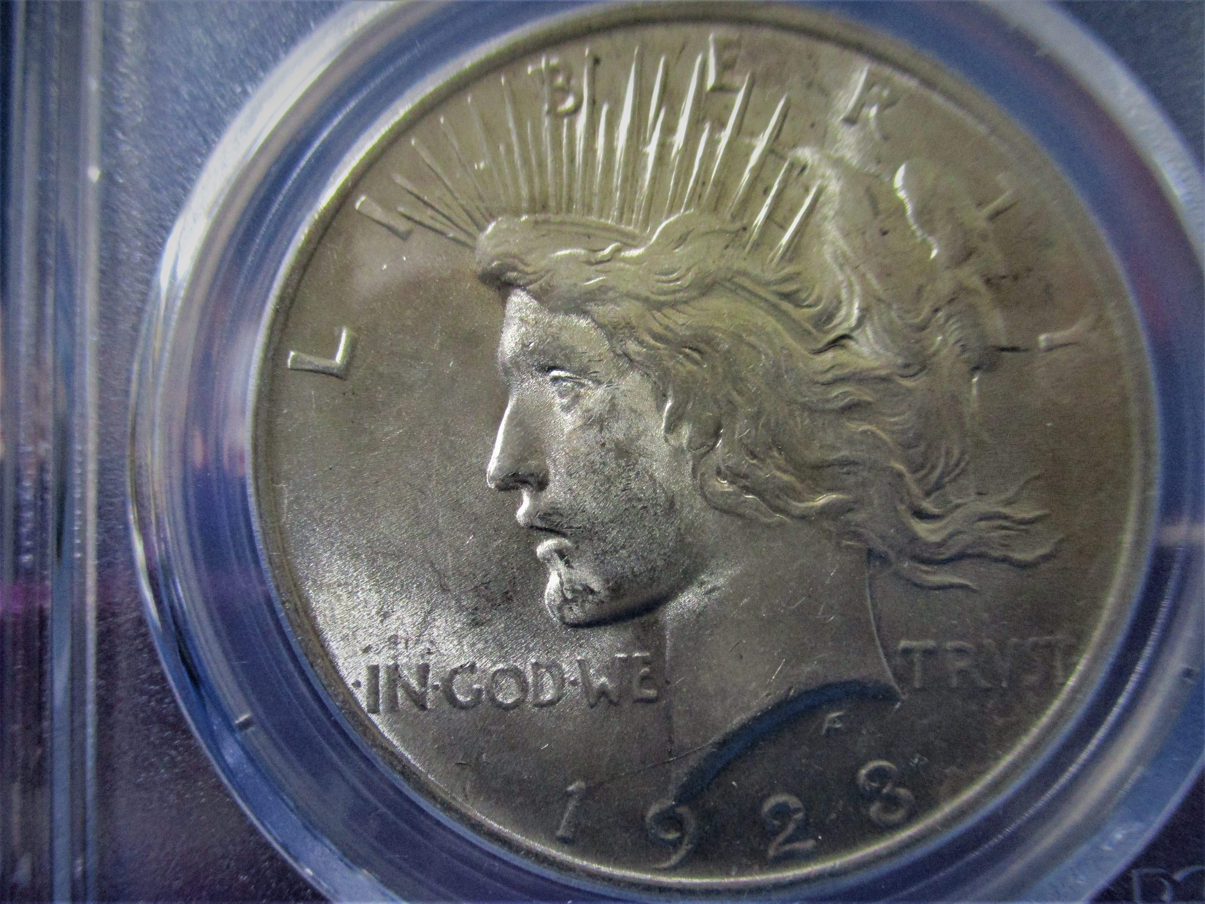 アメリカ 1923年 ピースダラー1ドル銀貨 自由の女神【PCGS MS62