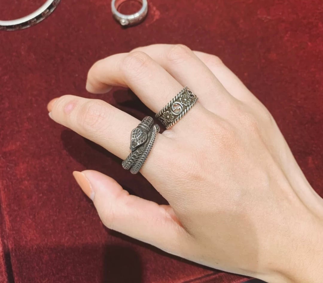 GUCCI シルバースネークリング | sumida