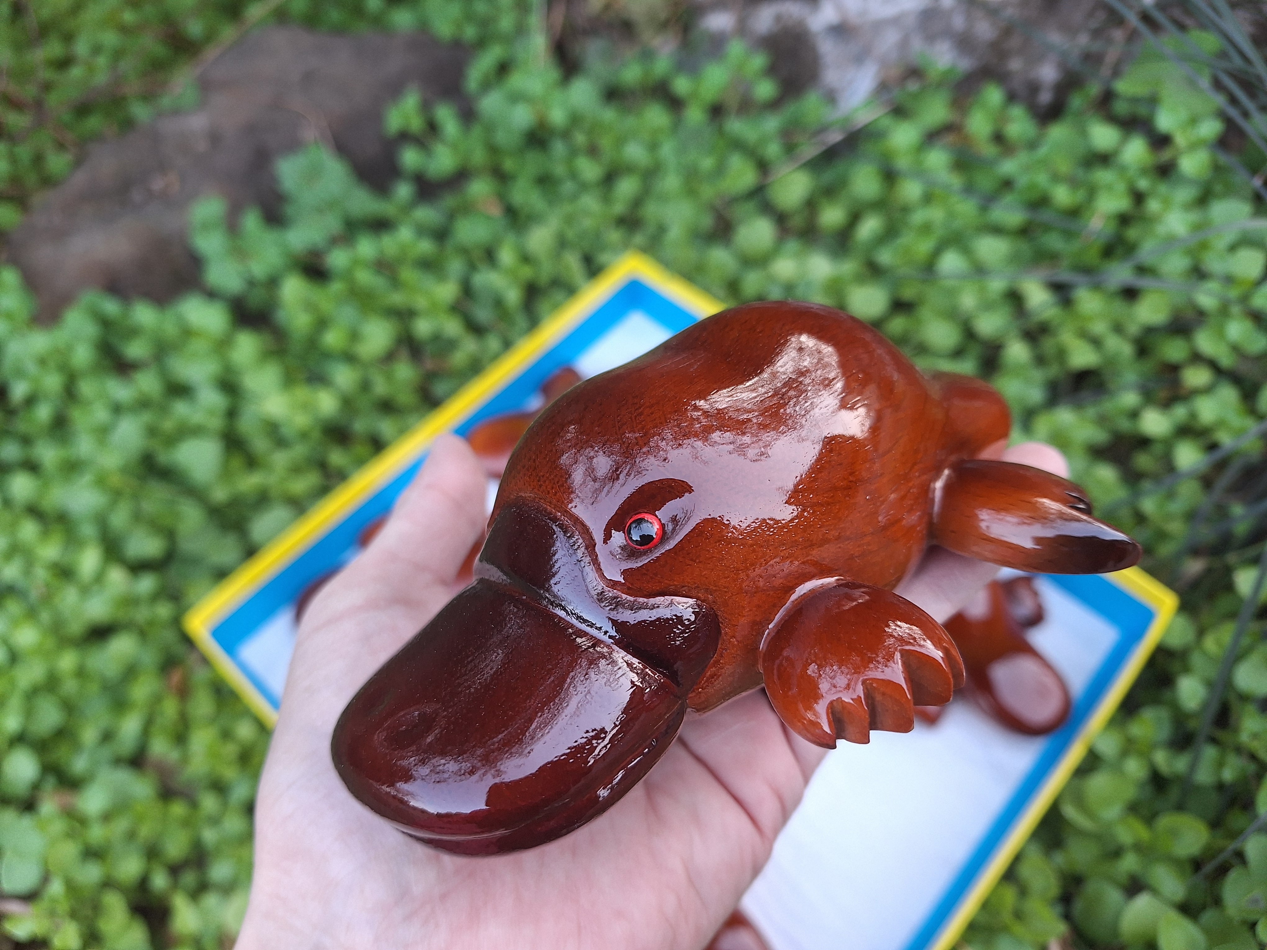 カモノハシ platypus | 工房西岡 woodcraft animals