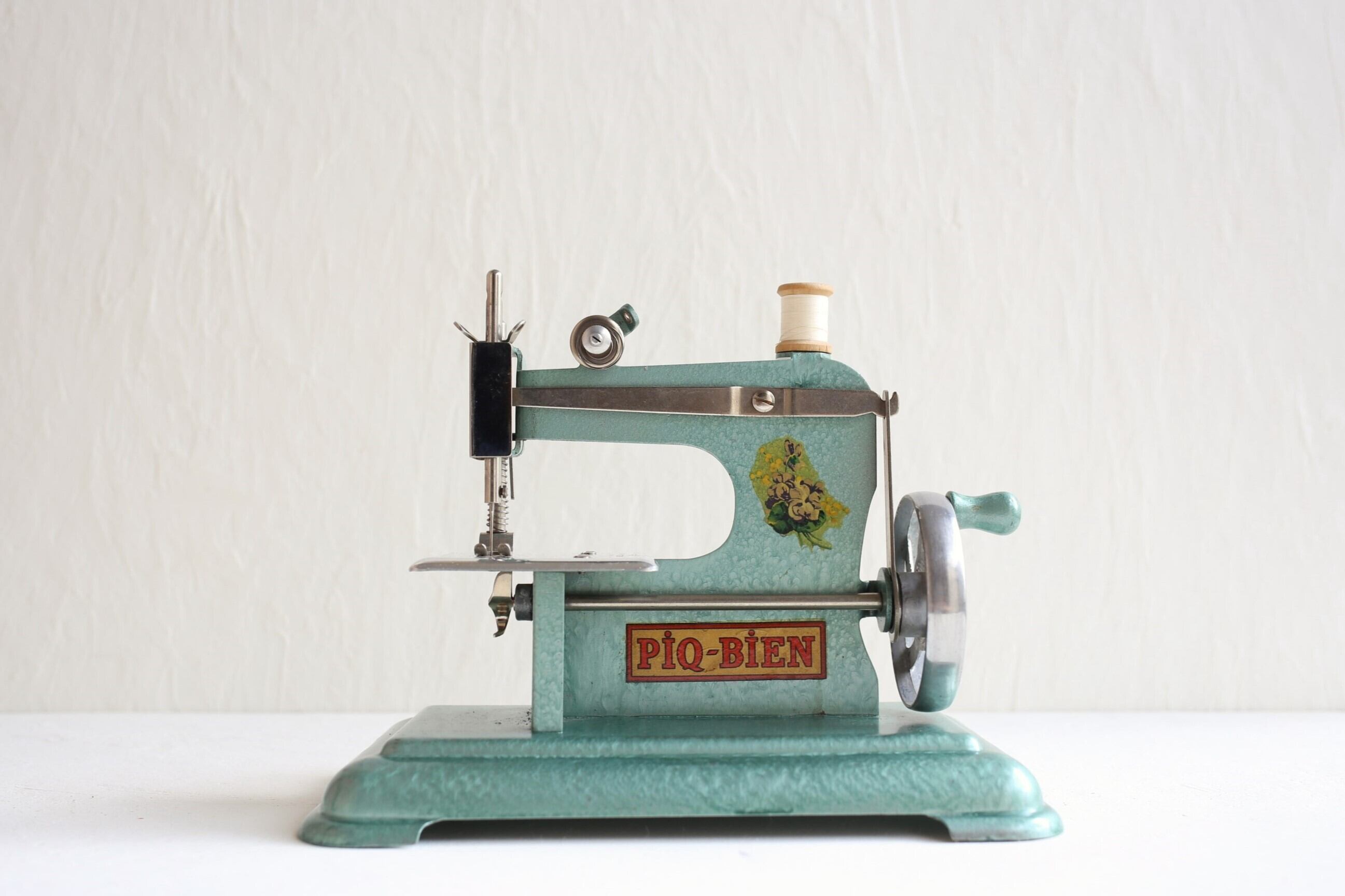 フランス アンティーク ヴィンテージ トイミシン PIQ-BIEN グリーン