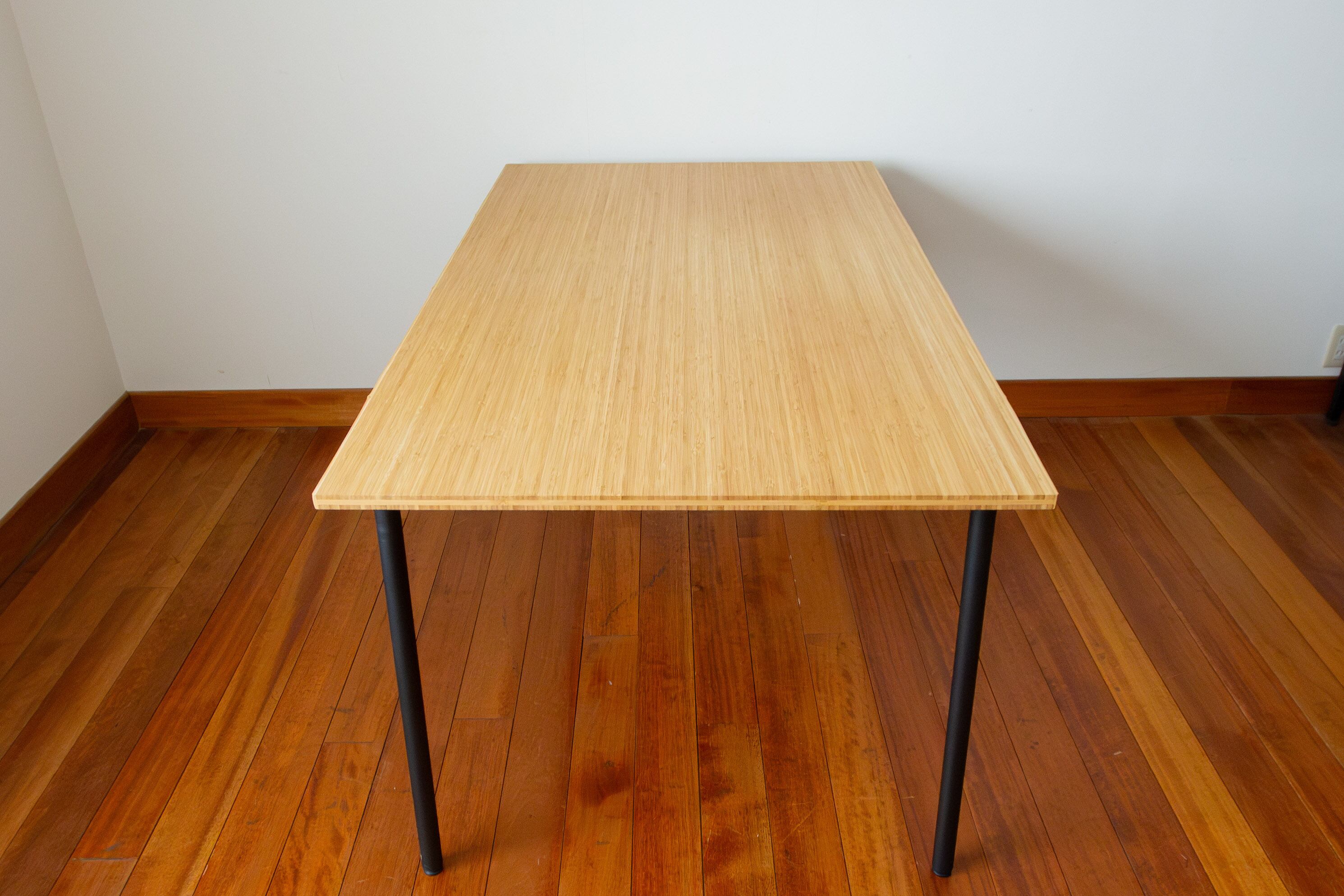 涼やかな竹の天板に癒される、ダイニングテーブル」 竹材/ダイニング