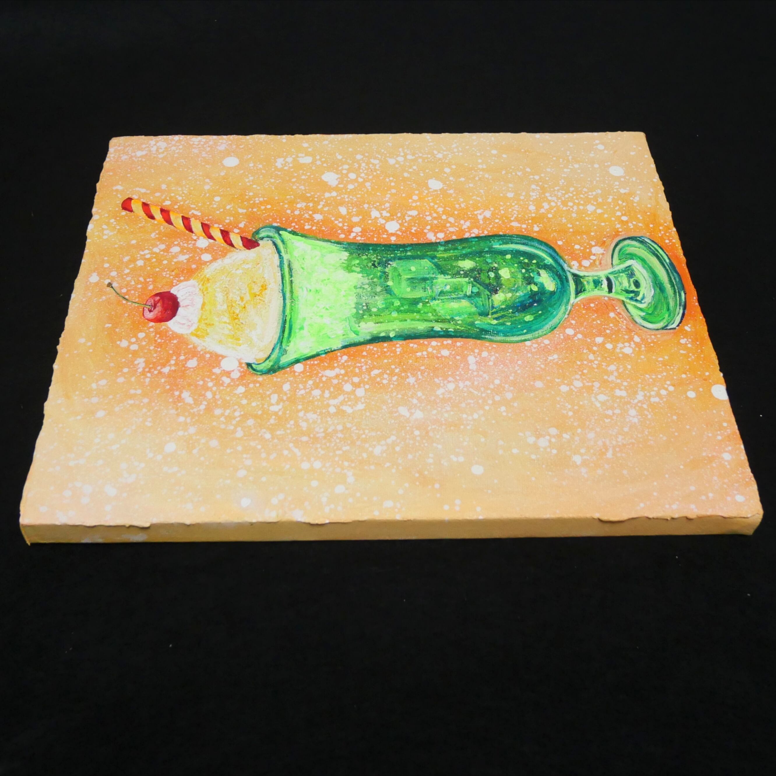 油絵 油彩 油彩画 絵 絵画【クリームソーダ】 | HIROSHI1990