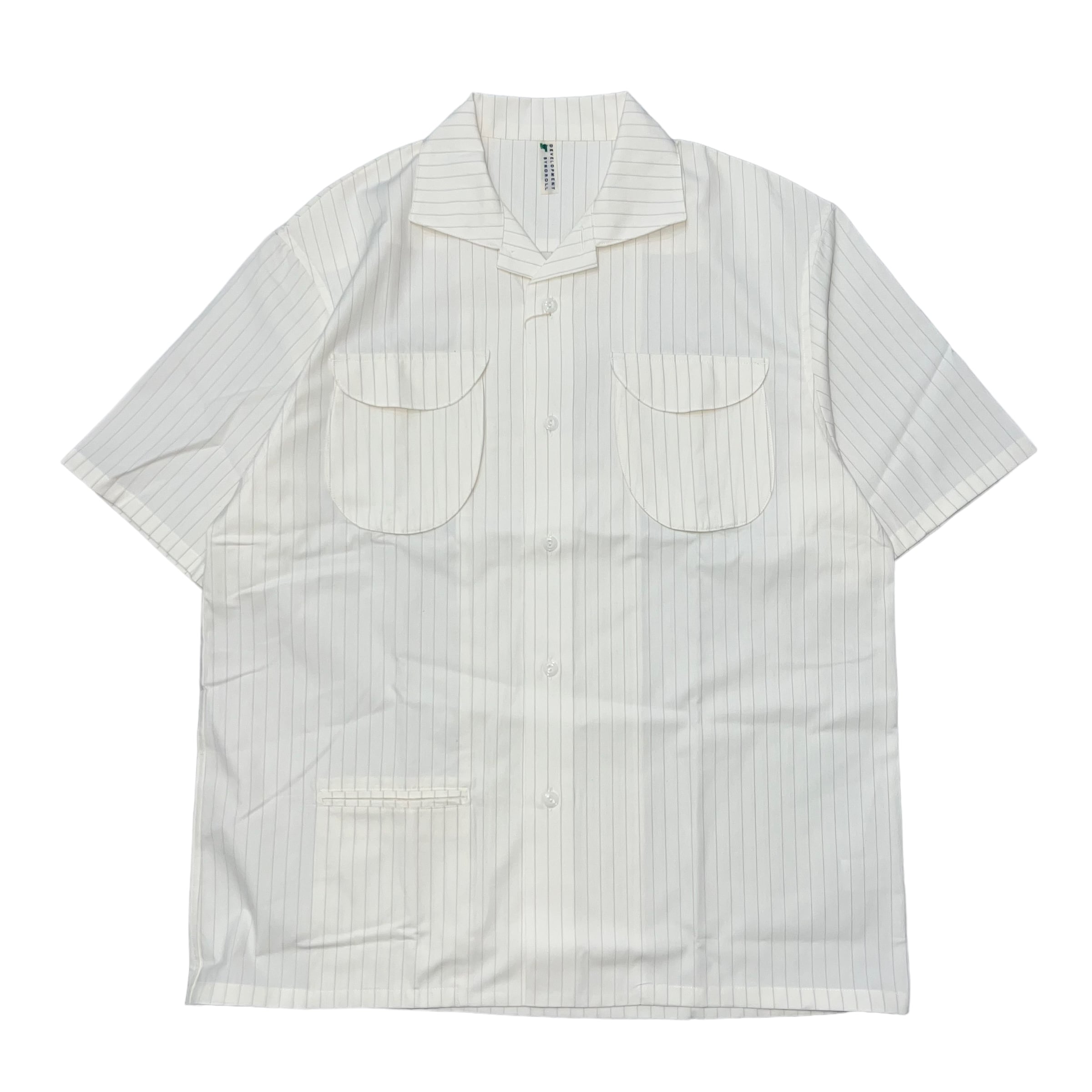 NOROLL / NORMAL STRIPE S/S SHIRTS WHITE | THE NEWAGE CLUB