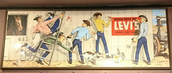 リーバイス LEVIS ビンテージ ポスター 広告 1971年 非常に芸術性の