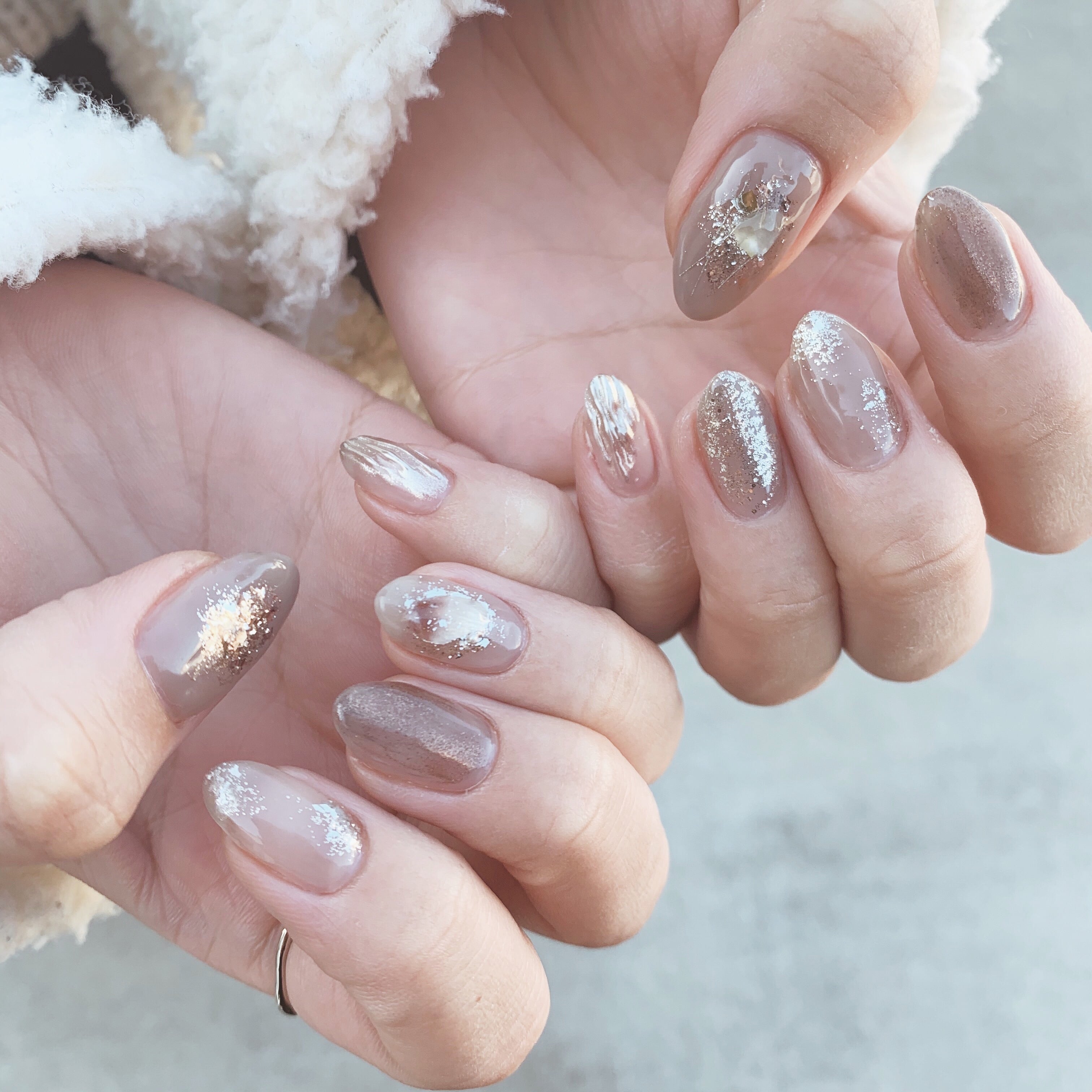 G127 Diamond dust champagne glitter | atelier NOVEL