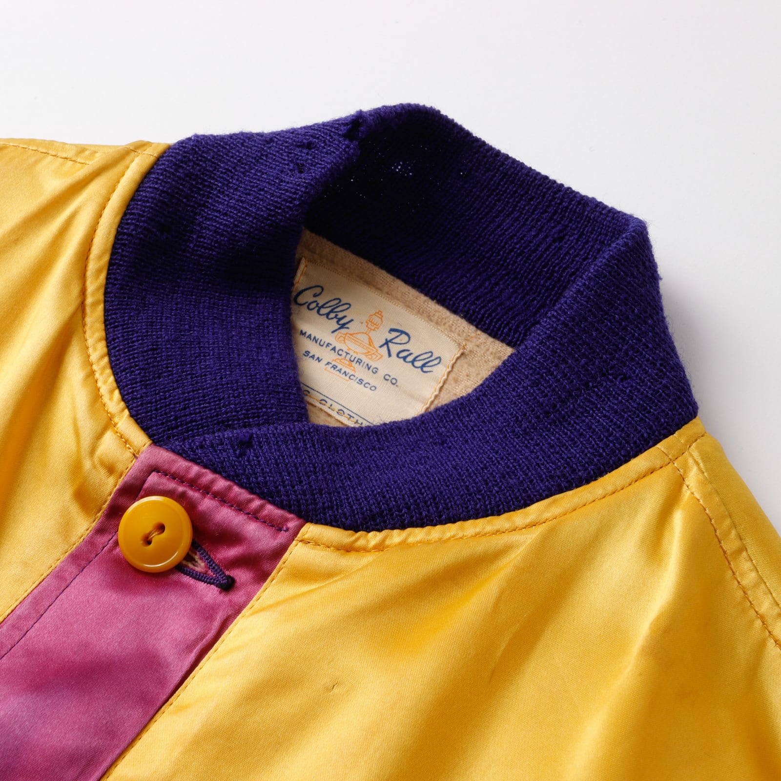 極美品】40s special vintage jacket satin fabric blouson made in