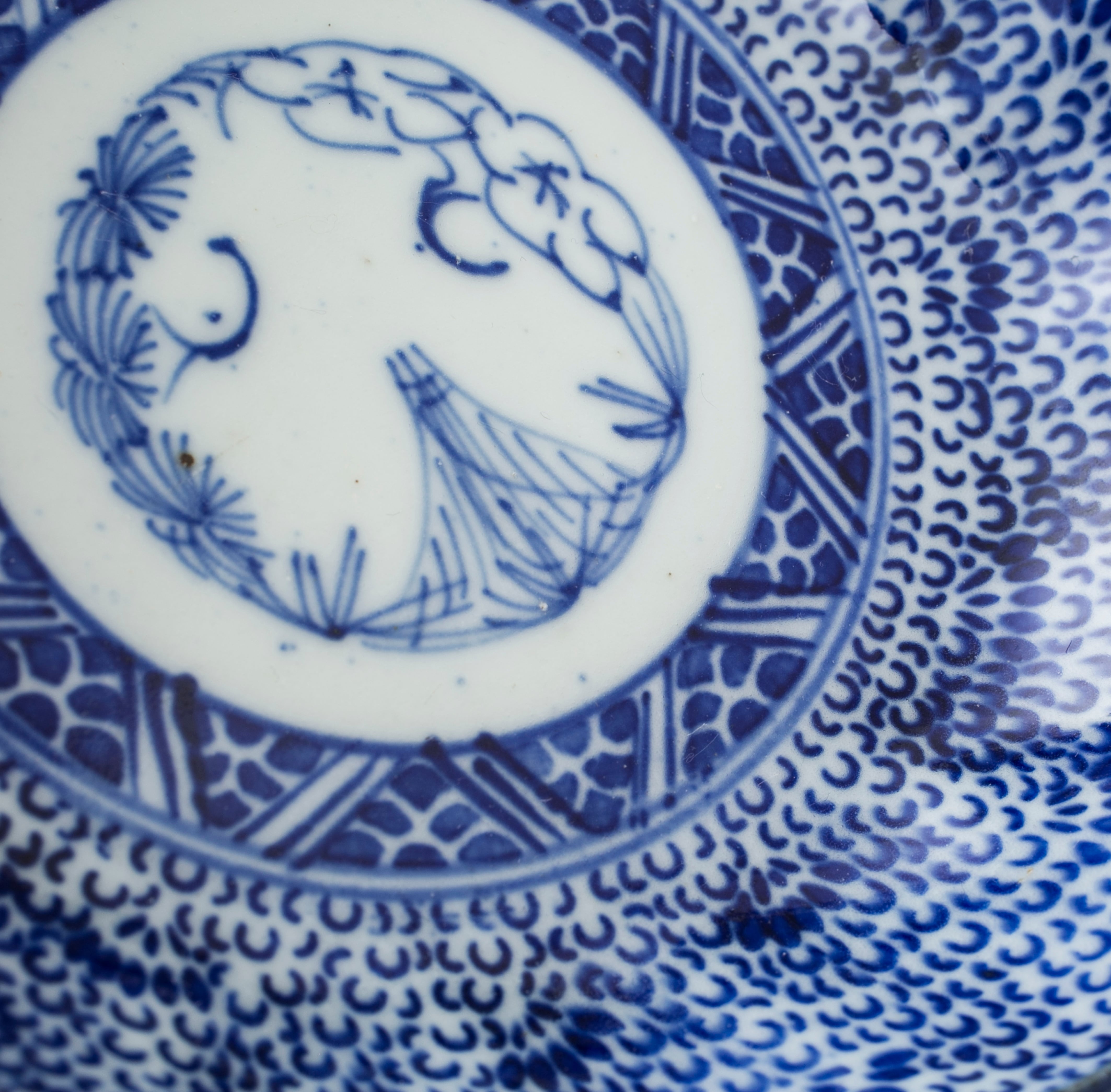 微塵唐草 松竹梅 膾皿 明治 型紙印判 紙摺 日常使い 暮らしの骨董 生活