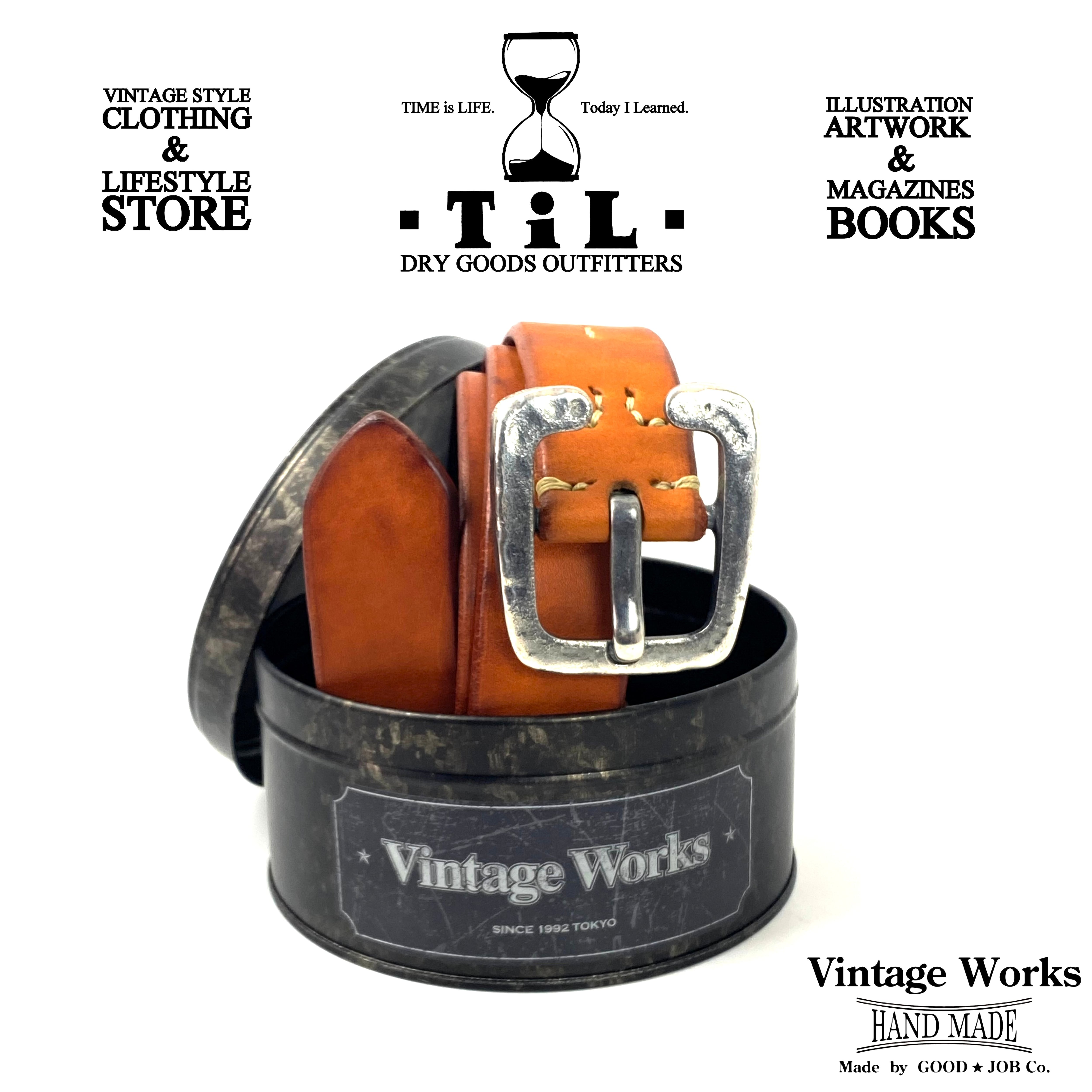 Vintage Works Cバックル レザーベルト DH5536 [BRONZE] | TiL (ティル）