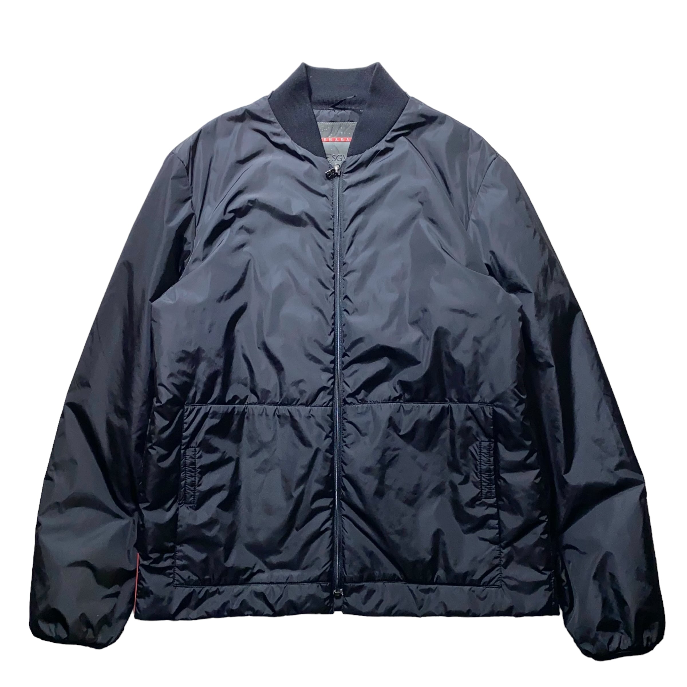 vintage PRADA SPORT black nylon liner blouson | NOIR ONLINE