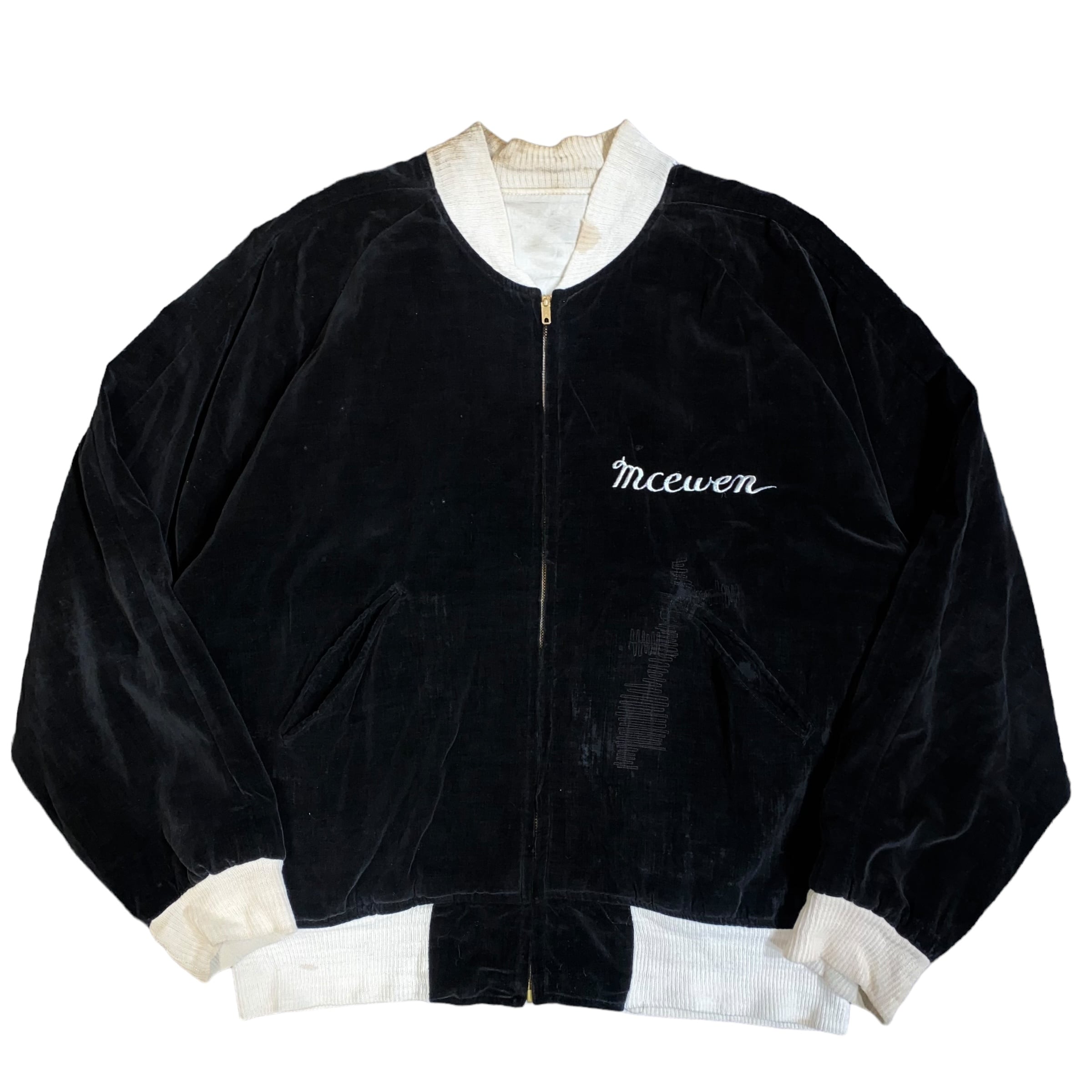 50s ビッグサイズ 別珍 サテン スカジャン Souvenir Jacket BIG SIZE